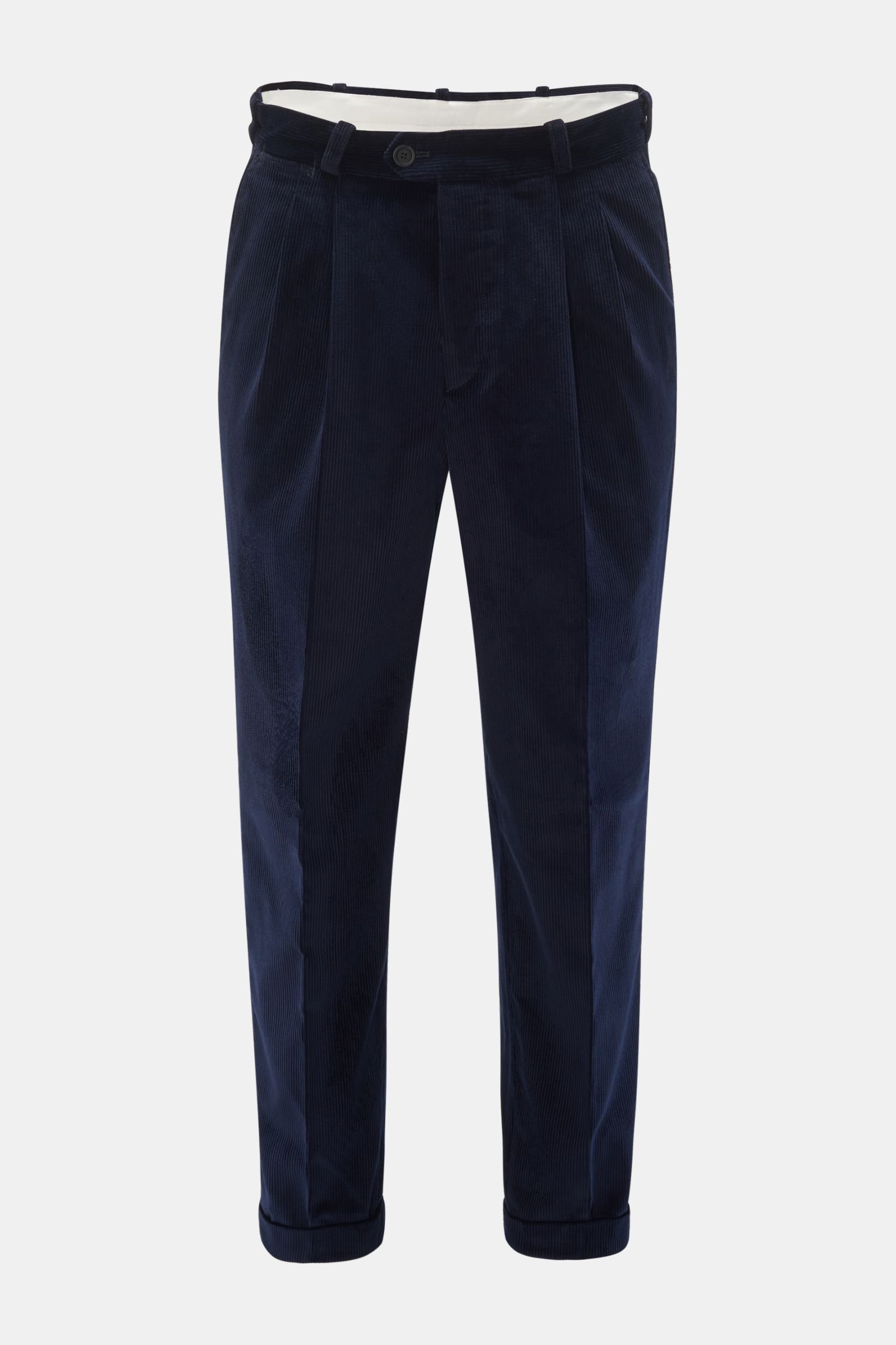 Corduroy trousers 'The Reporter' navy