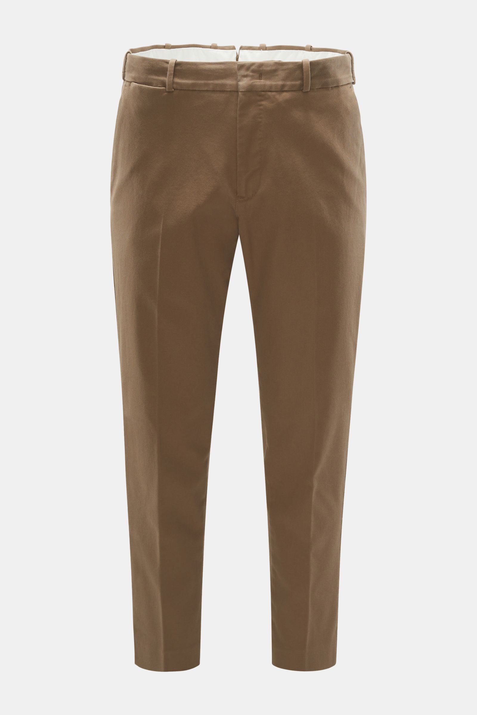 Cotton trousers 'Rebel Fit' grey-brown