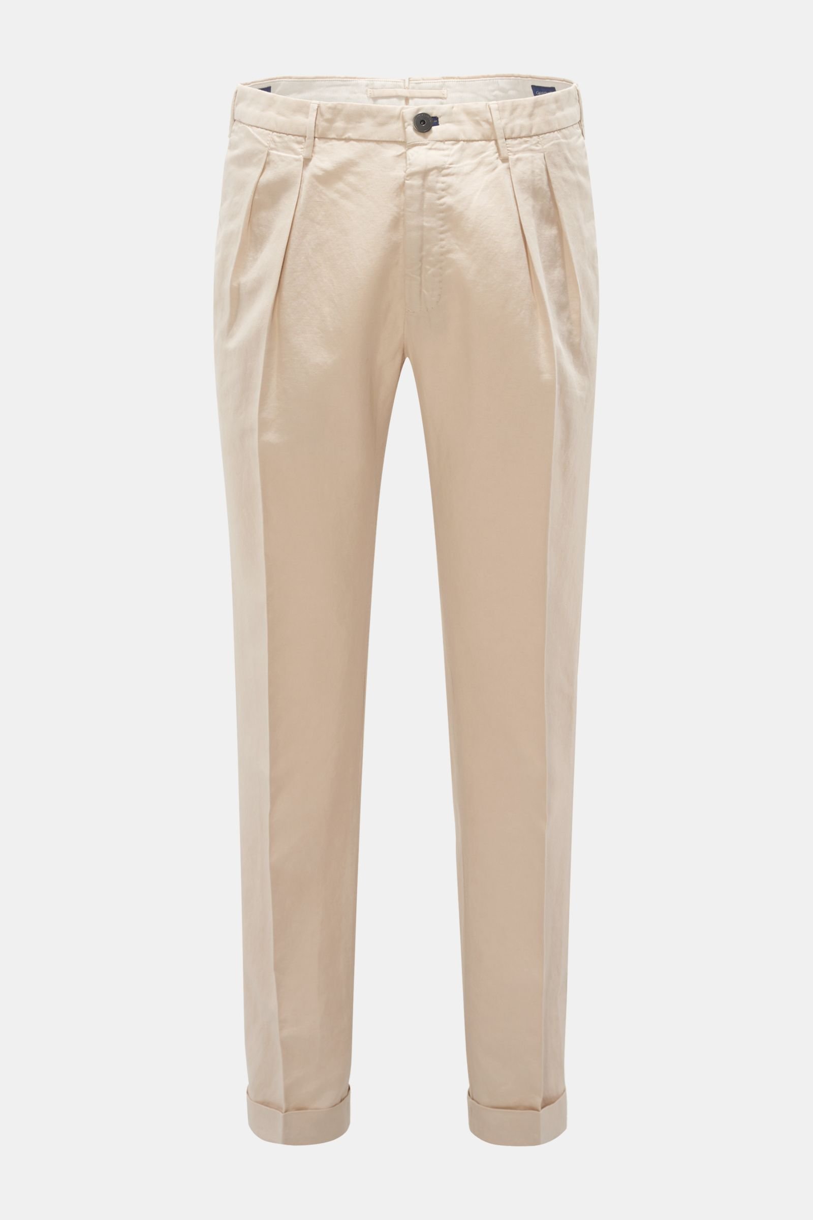 Trousers 'Carrot Fit' beige