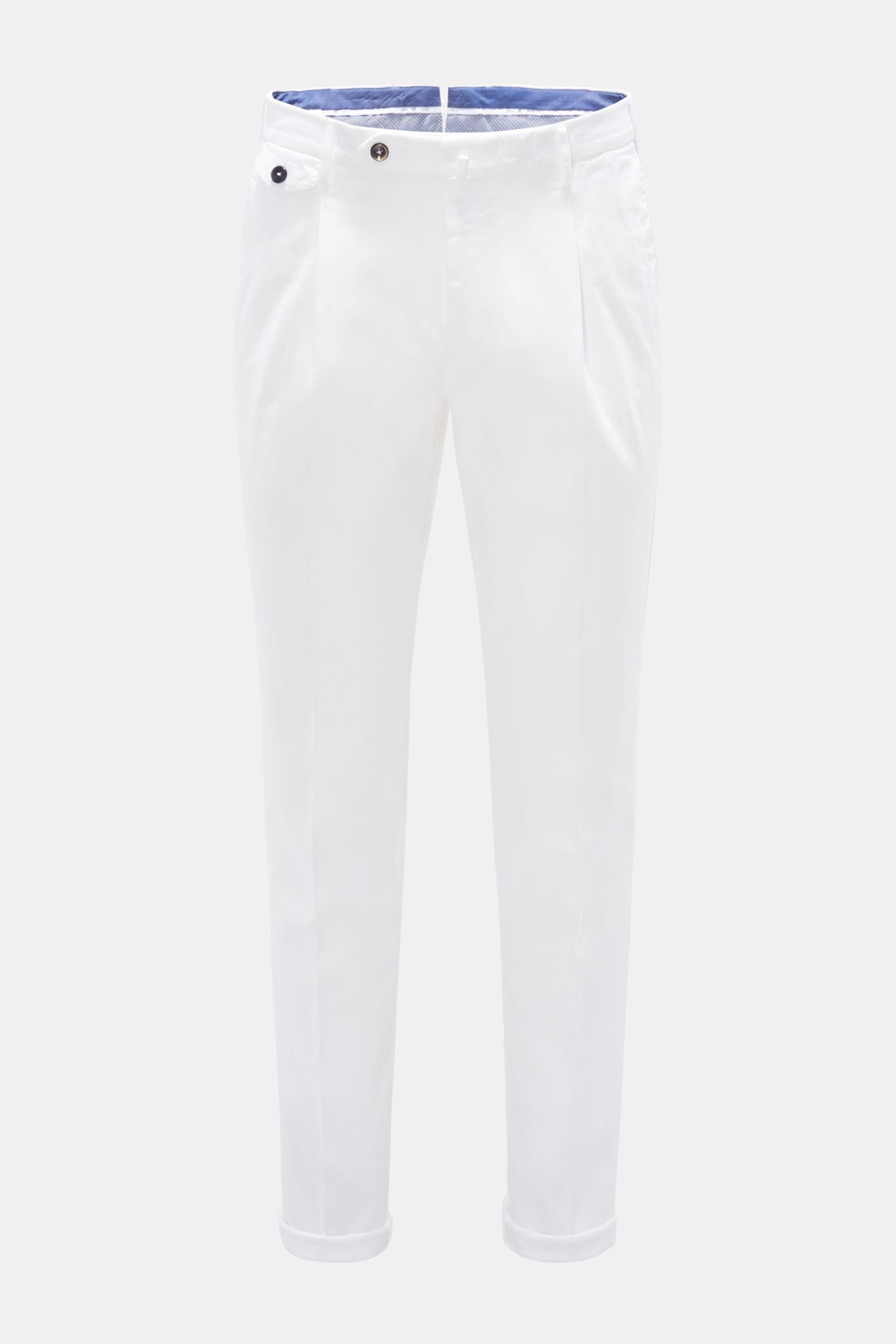 Cotton trousers 'Gentleman Fit' white