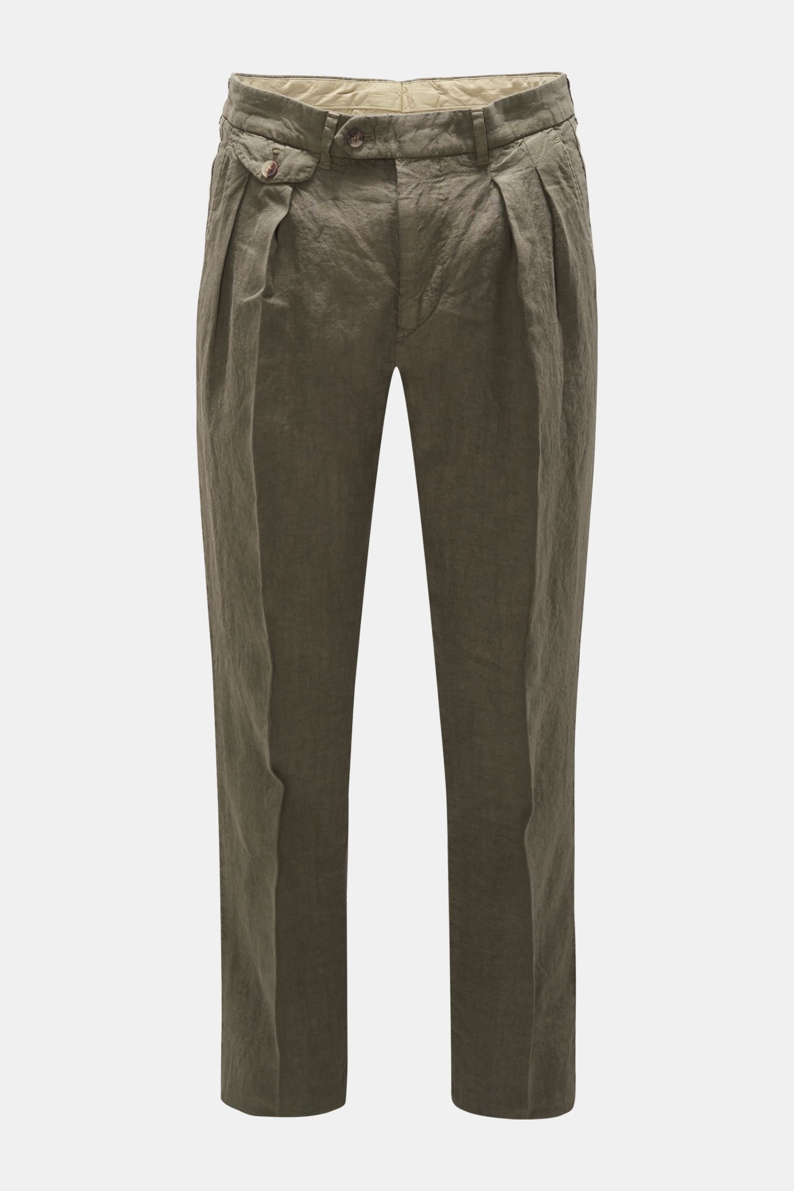 Linen trousers olive
