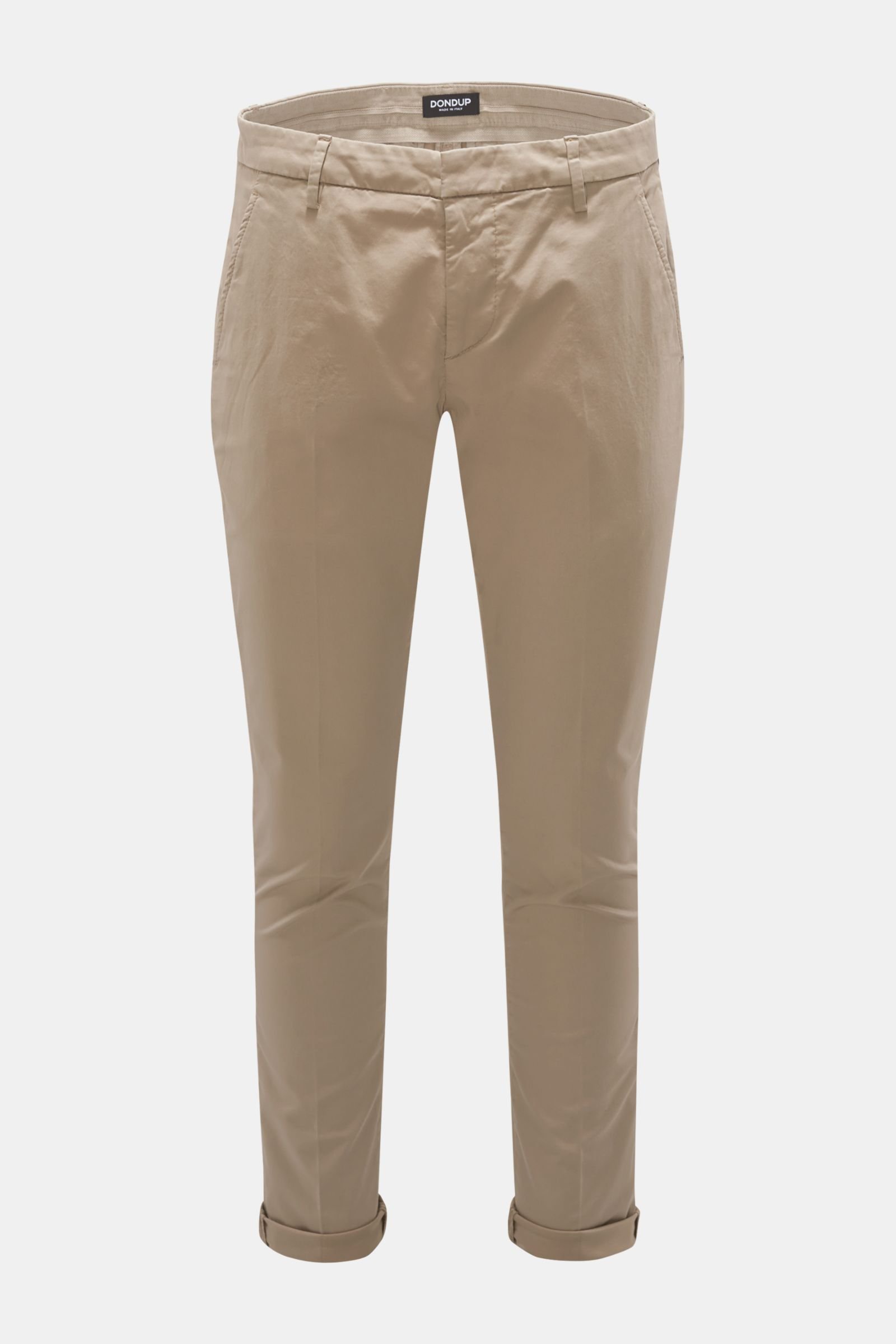 Cotton trousers 'Gaubert' grey-brown