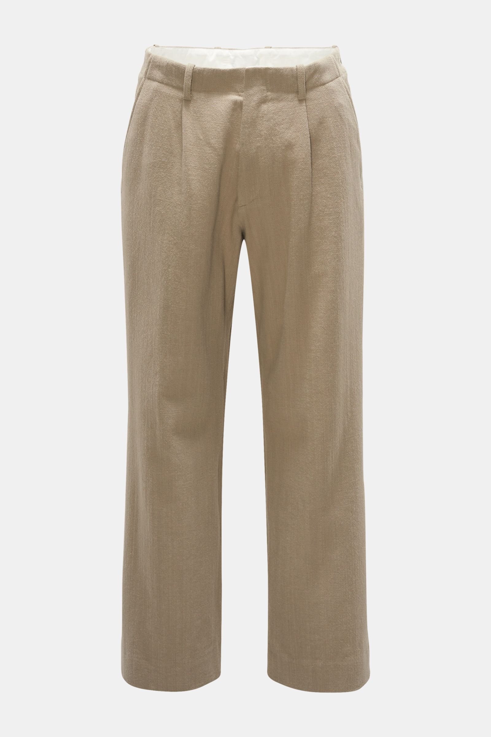 Cotton trousers 'Borrowed Chino' beige