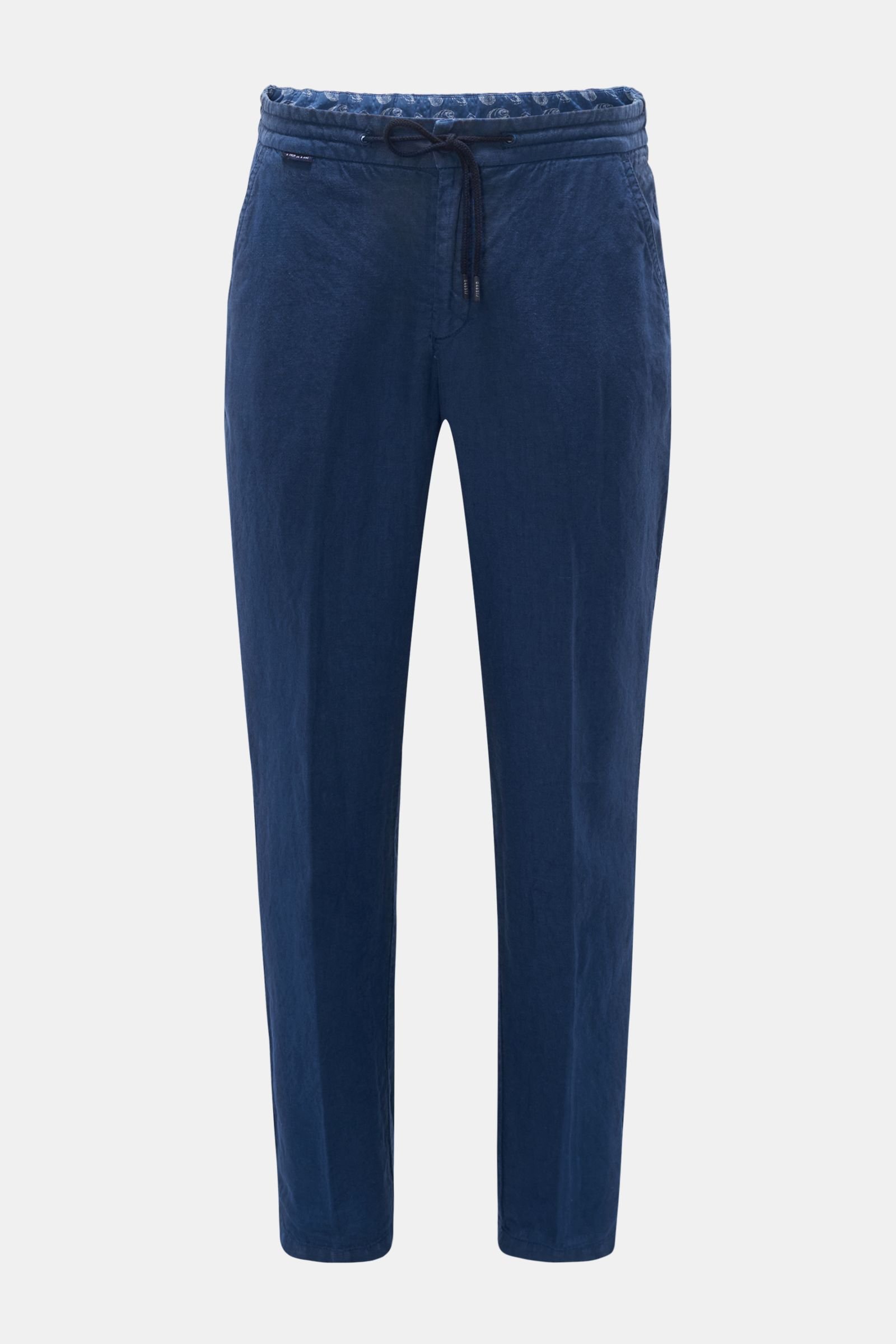 Linen jogger pants 'Linen Pant' dark blue