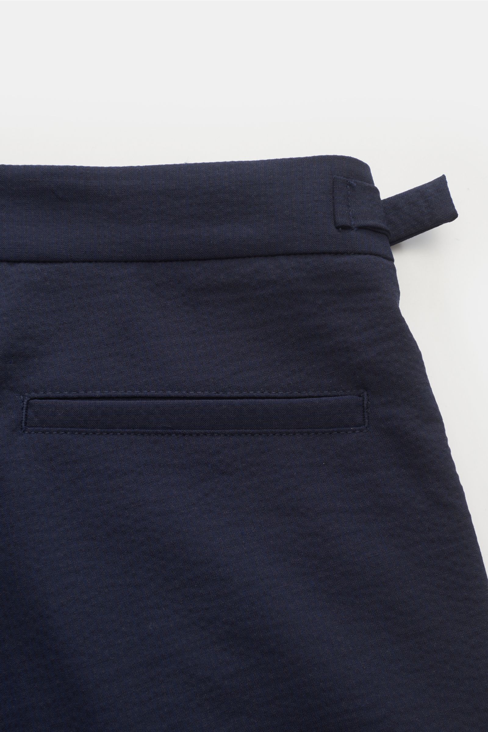 04651/ A trip in a bag Seersucker-Hose 'The Pant' navy