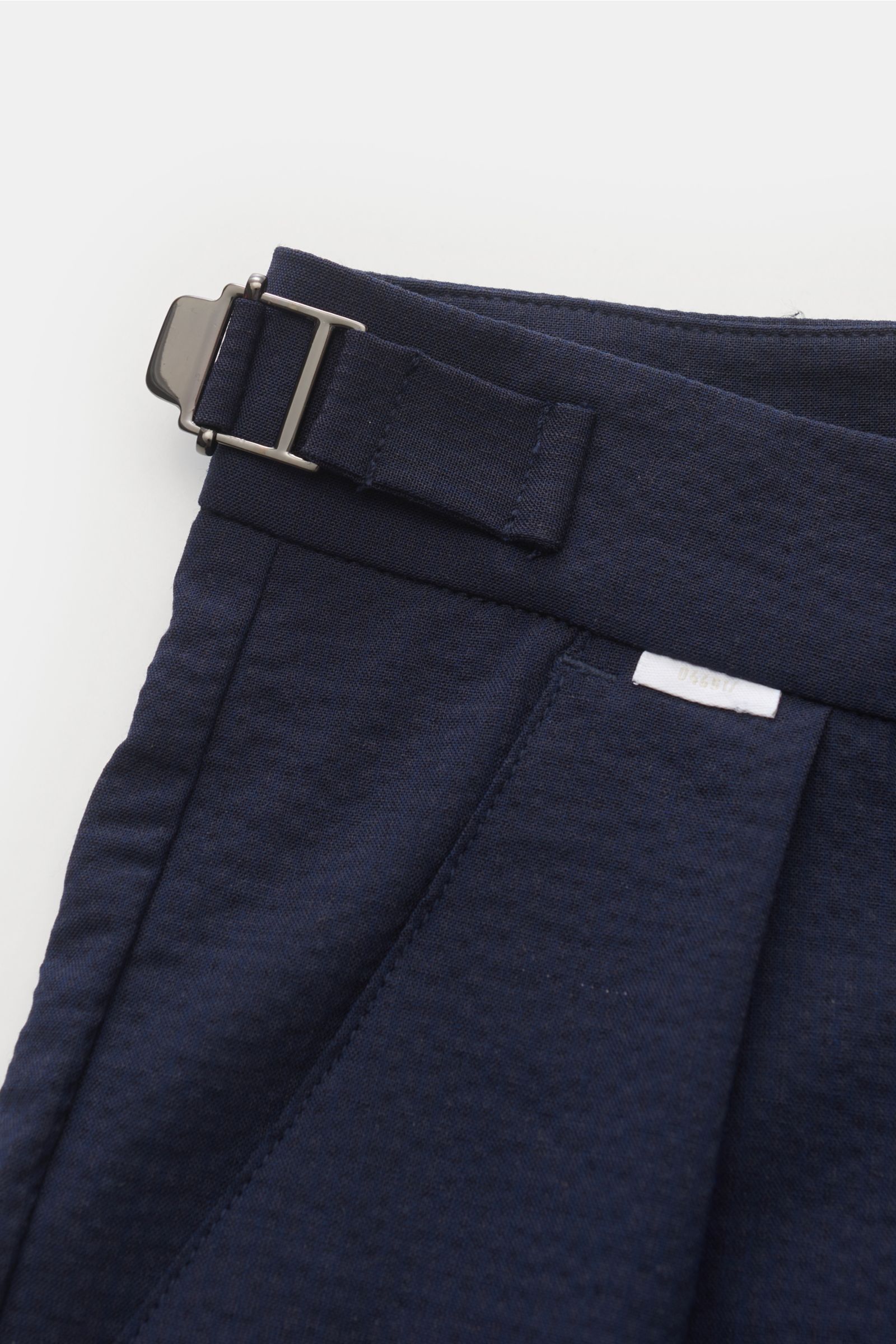 04651/ A trip in a bag Seersucker-Hose 'The Pant' navy