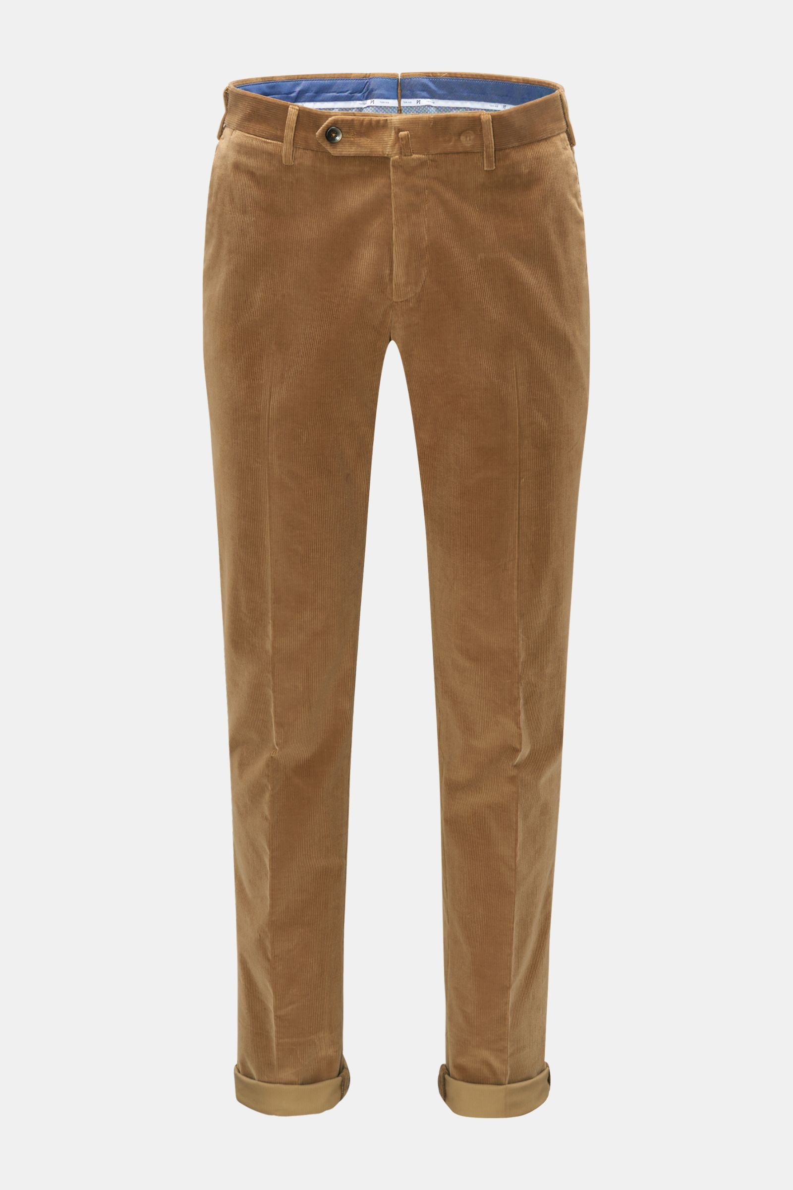Corduroy trousers 'Slim Fit' light brown