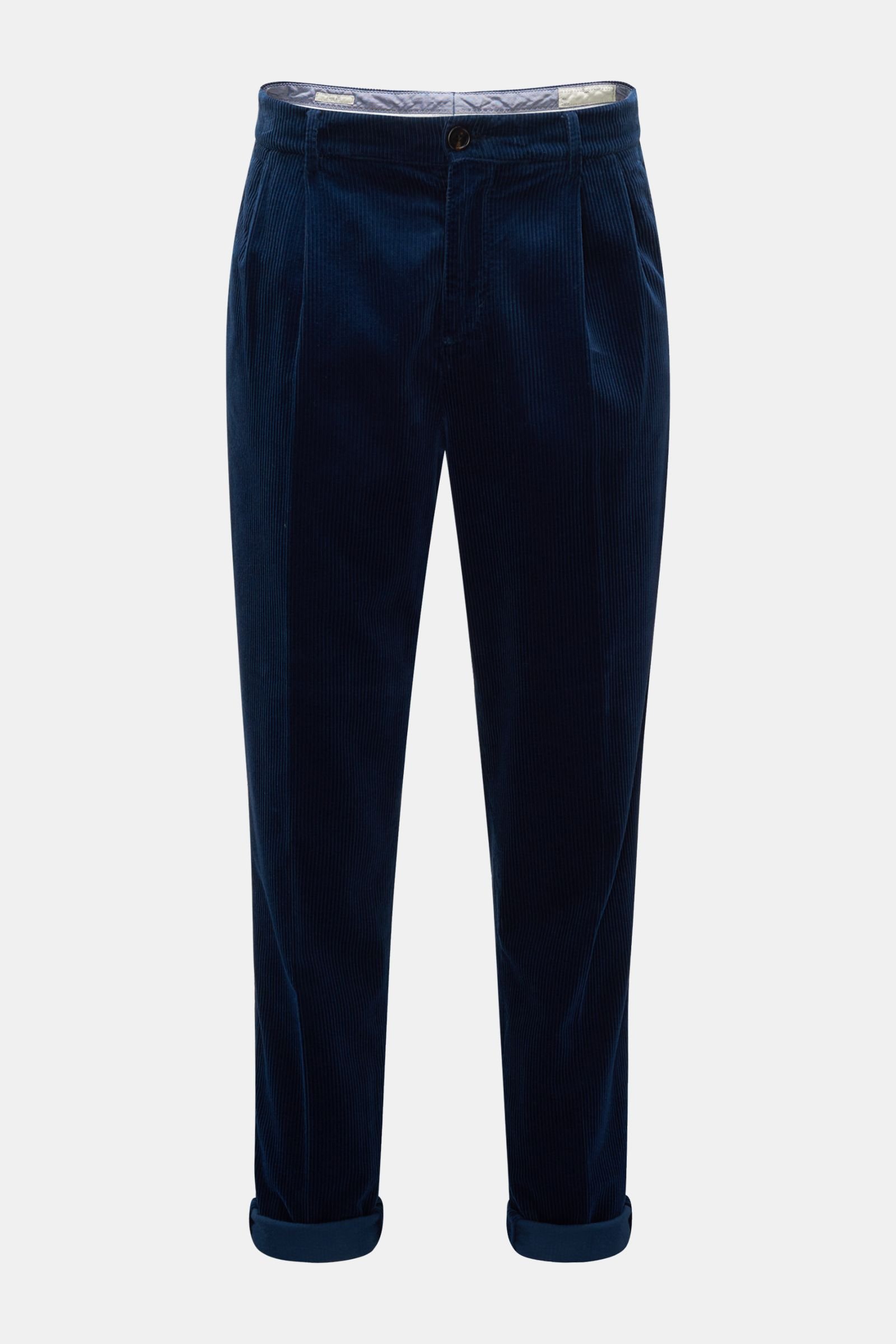 Corduroy trousers 'Easy Fit' navy
