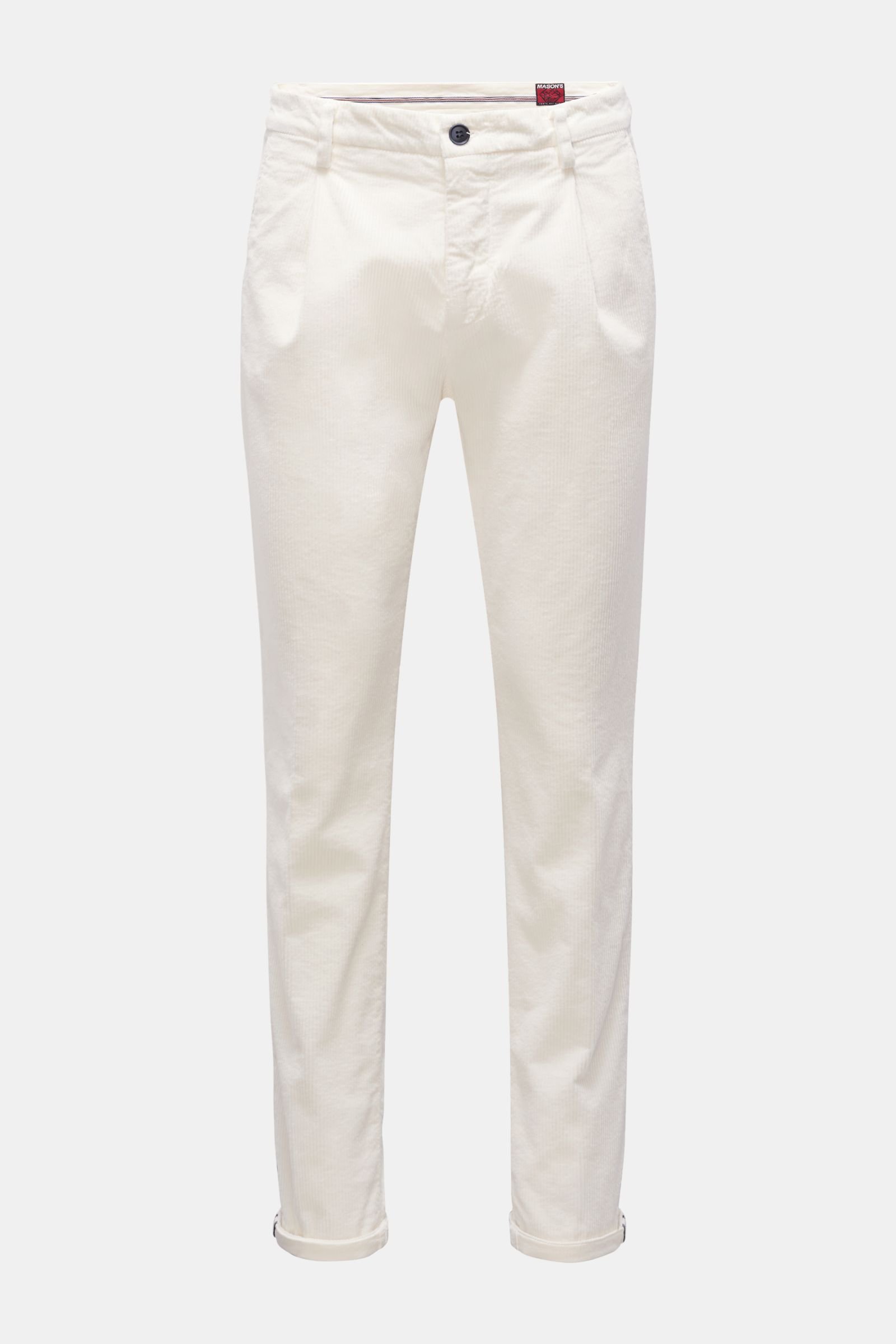 Corduroy trousers 'Osaka' white