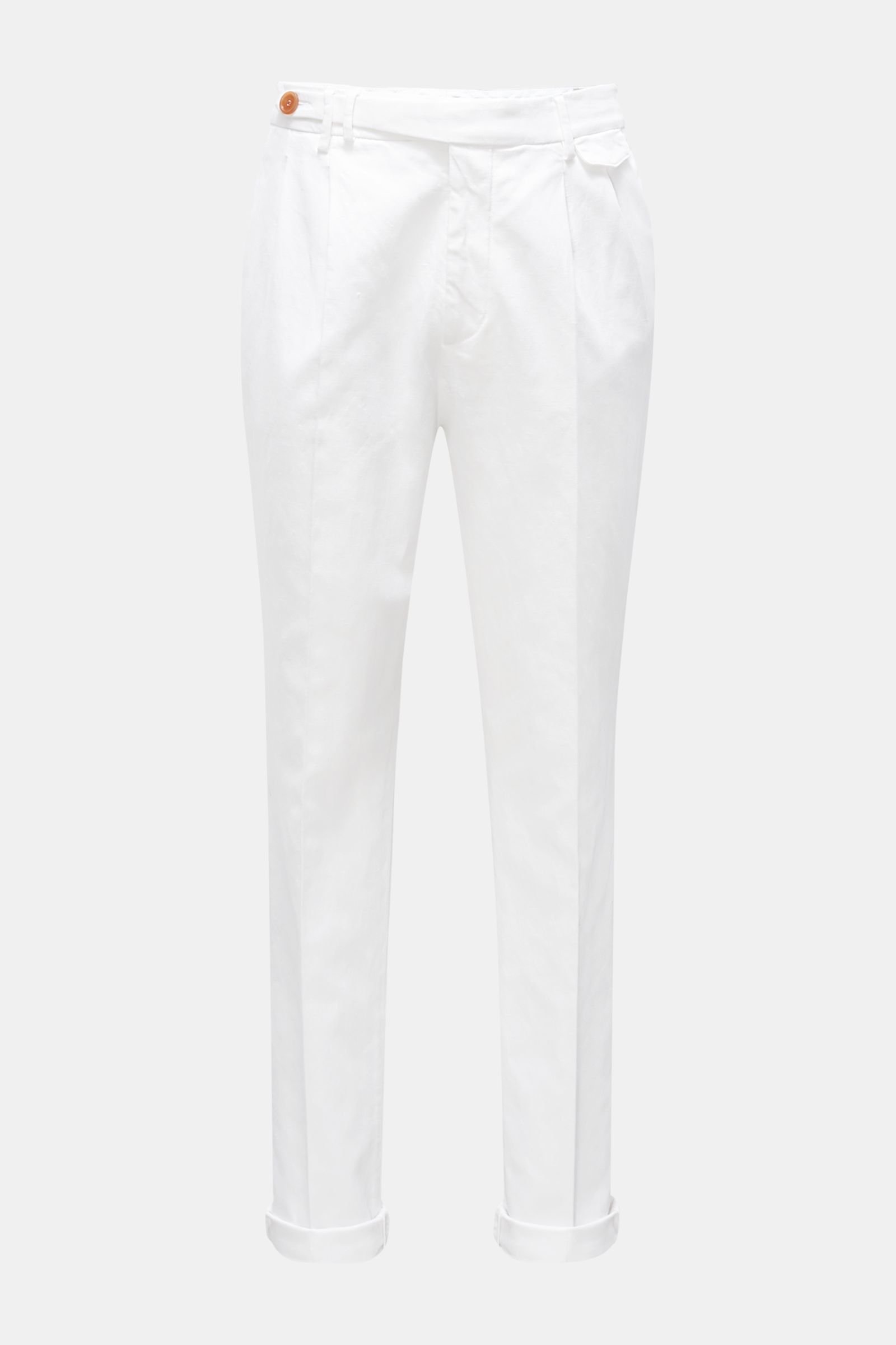 Trousers 'Leisure Fit' white