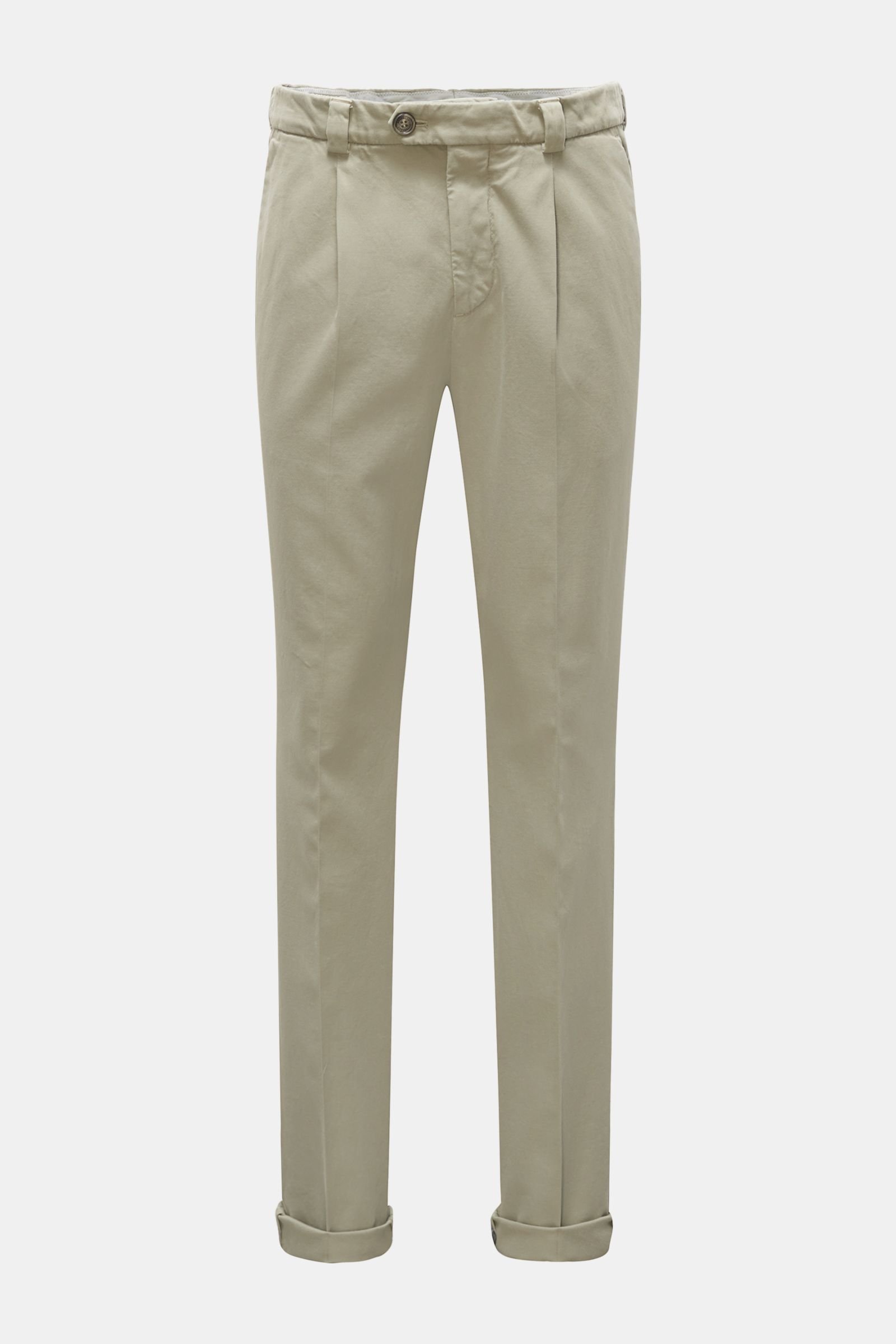 Chino 'Leisure Fit' oliv