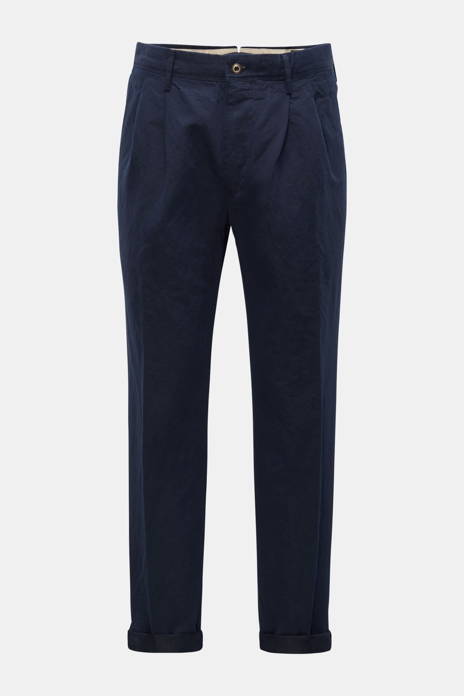 Trousers 'Tapered Fit' navy