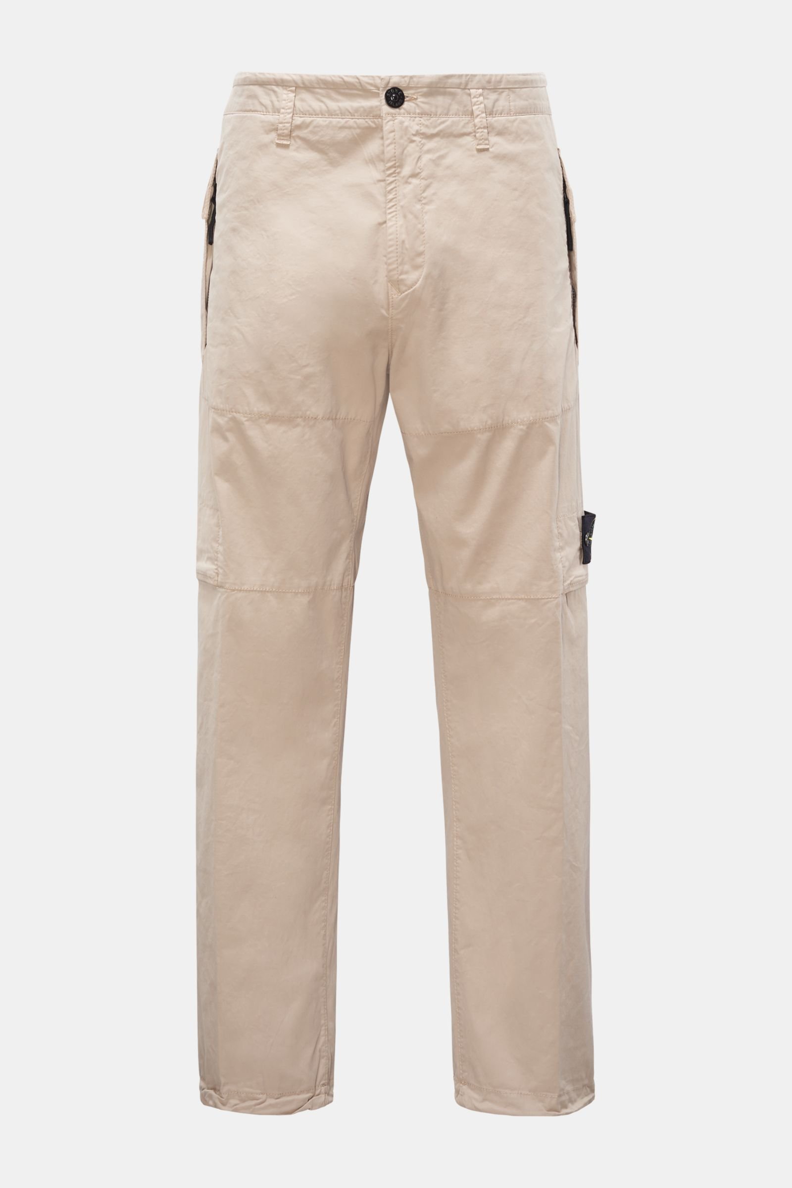 Cotton cargo trousers beige