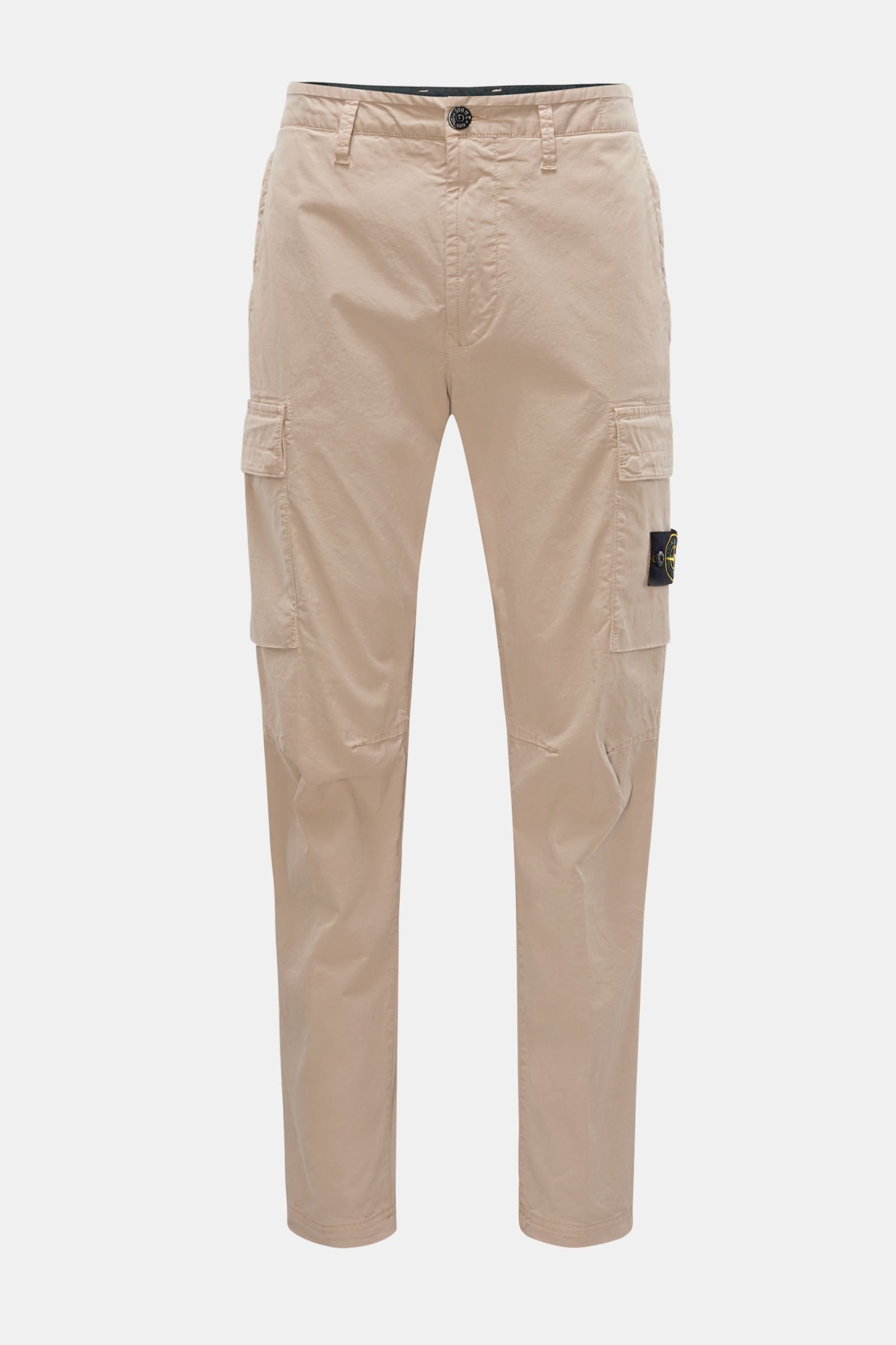 Cotton cargo trousers beige
