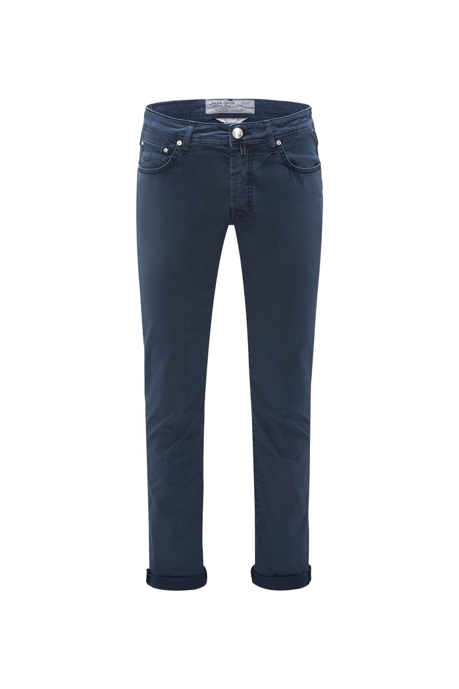 Cotton trousers 'PW688 Comfort' navy