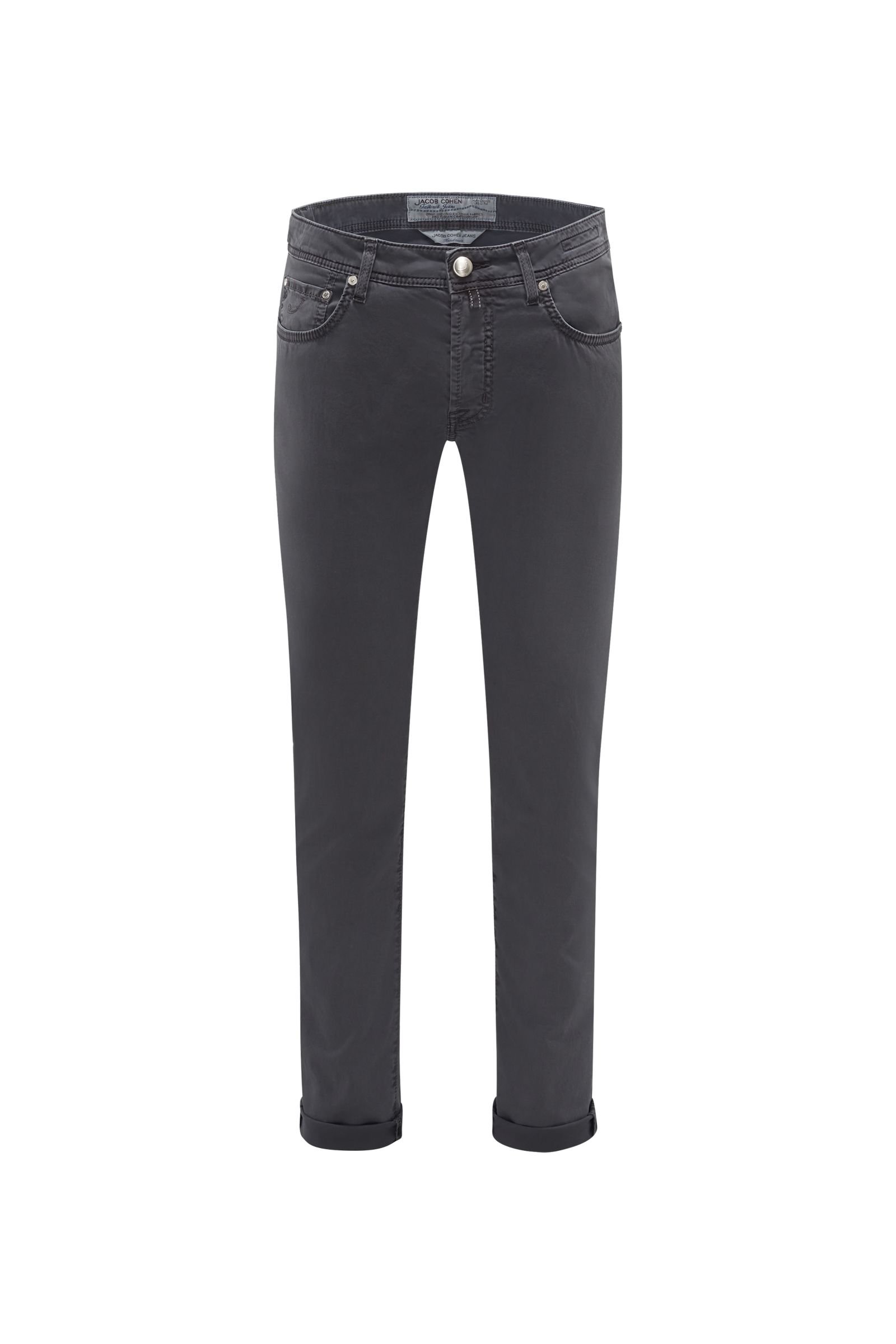 Cotton trousers 'PW688 Comfort' dark grey