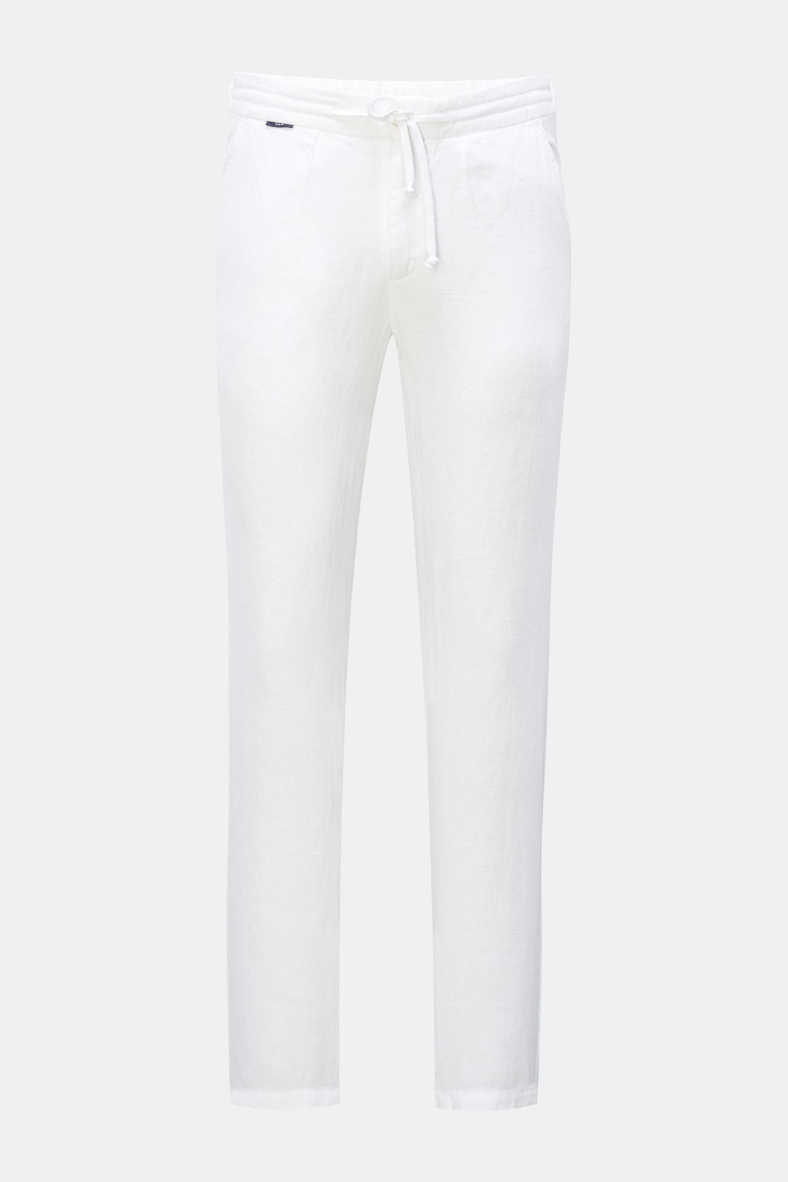 Linen jogger pants 'Linen Pant' white