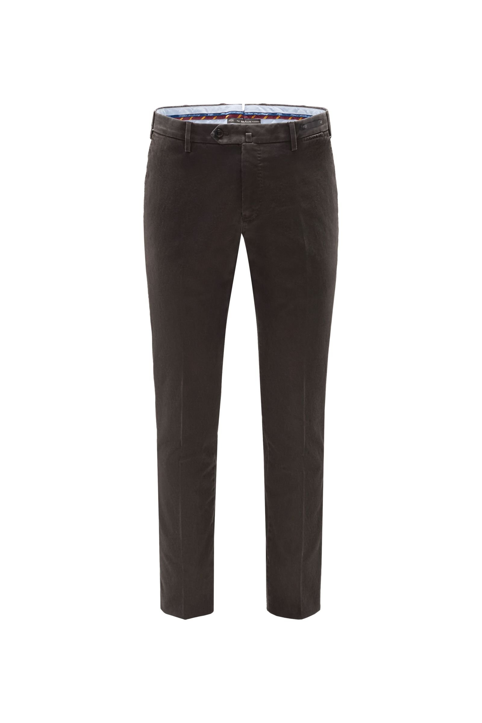 Cotton trousers 'Welton Academy Evo Fit' dark brown