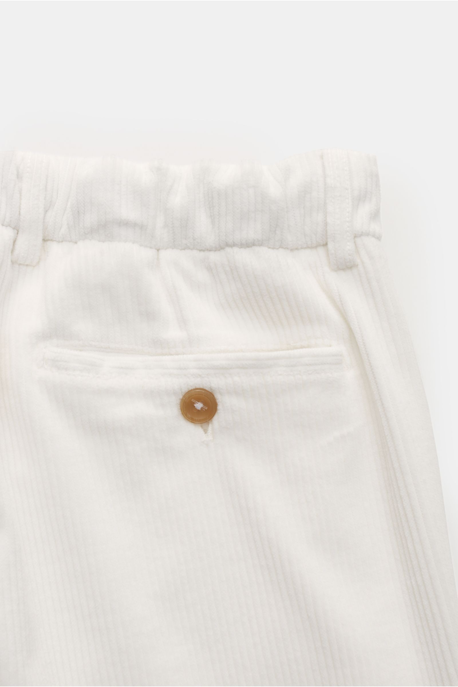 Marco Pescarolo Corduroy jogger pants 'Manu' white