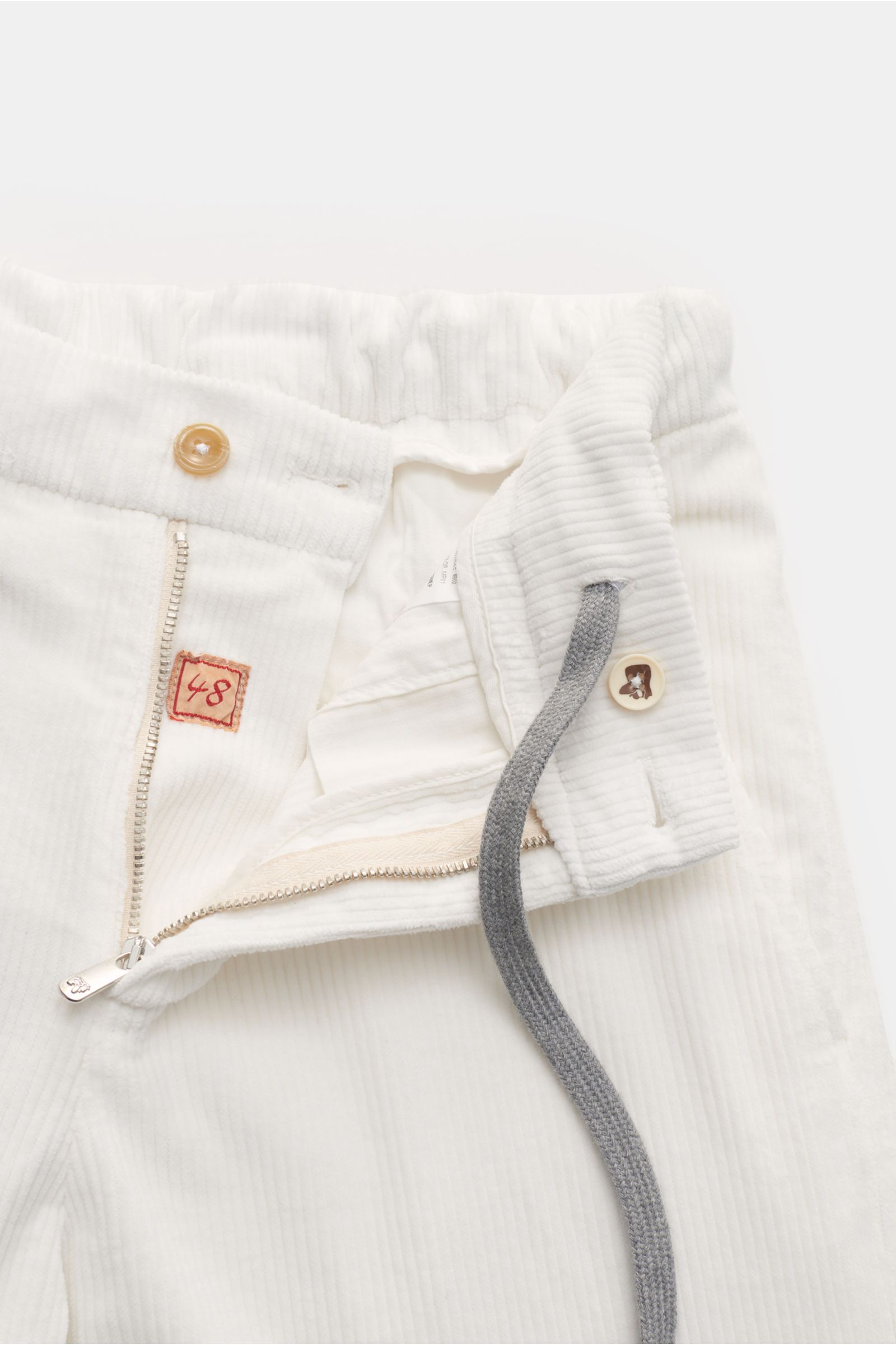 Marco Pescarolo Corduroy jogger pants 'Manu' white