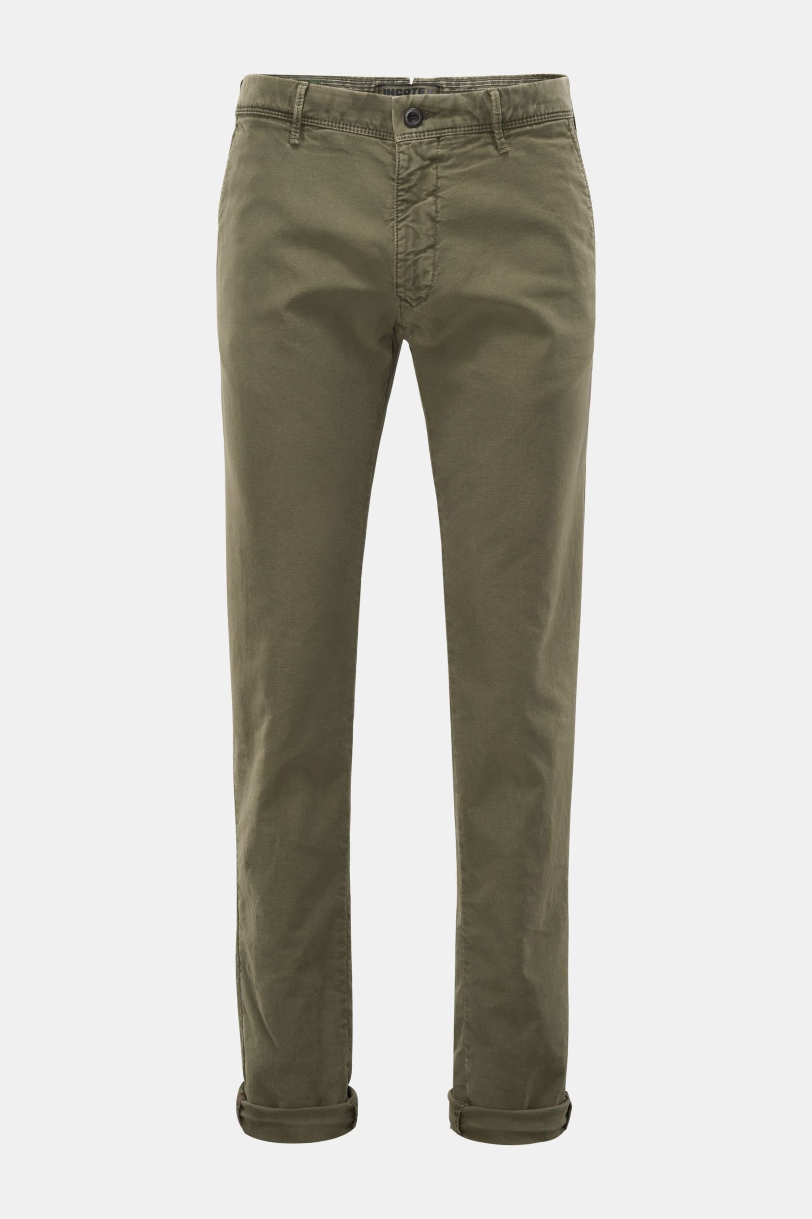 Trousers 'Slim Fit' olive