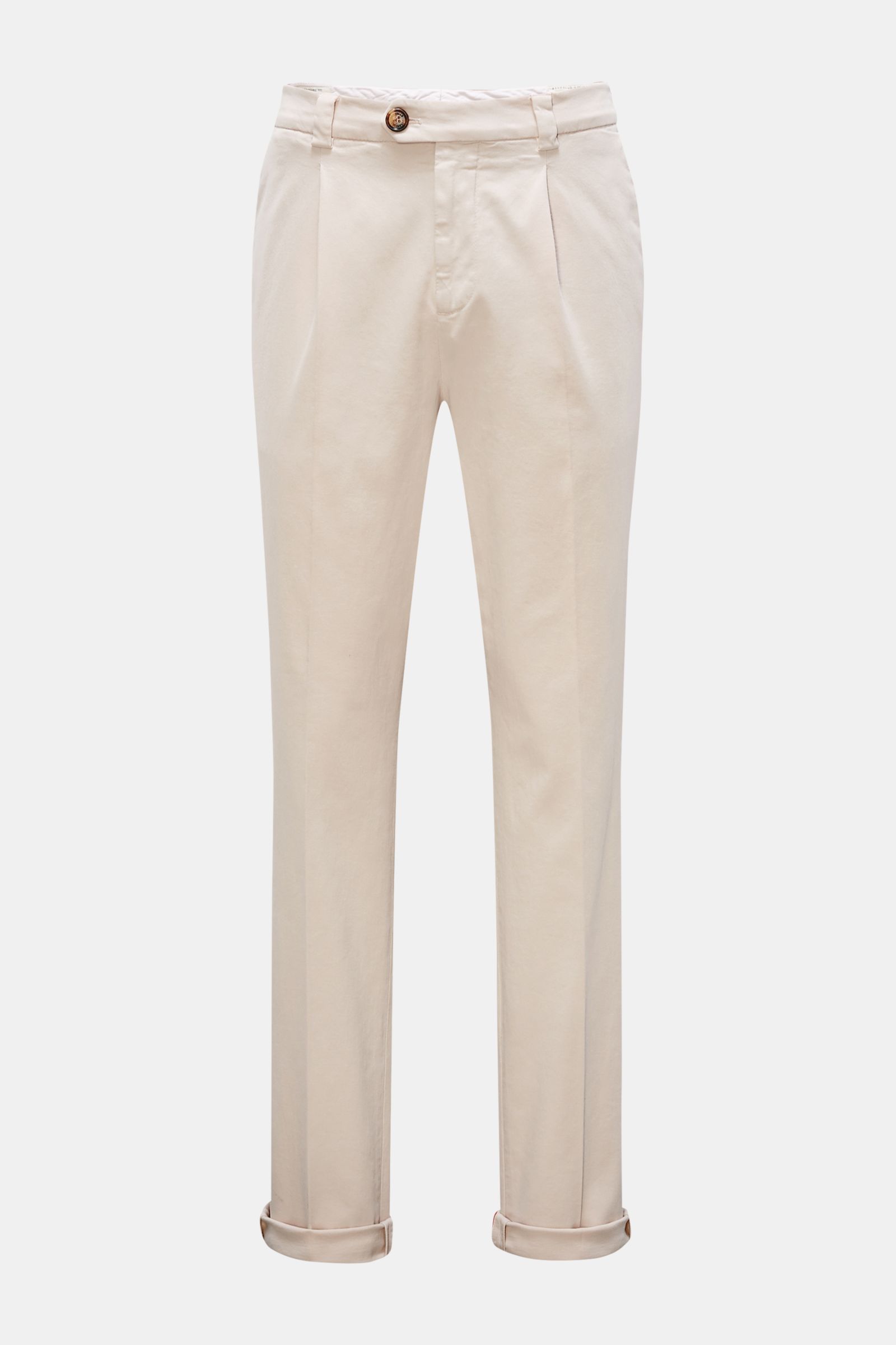 Brunello Cucinelli Hose 'Leisure Fit' creme