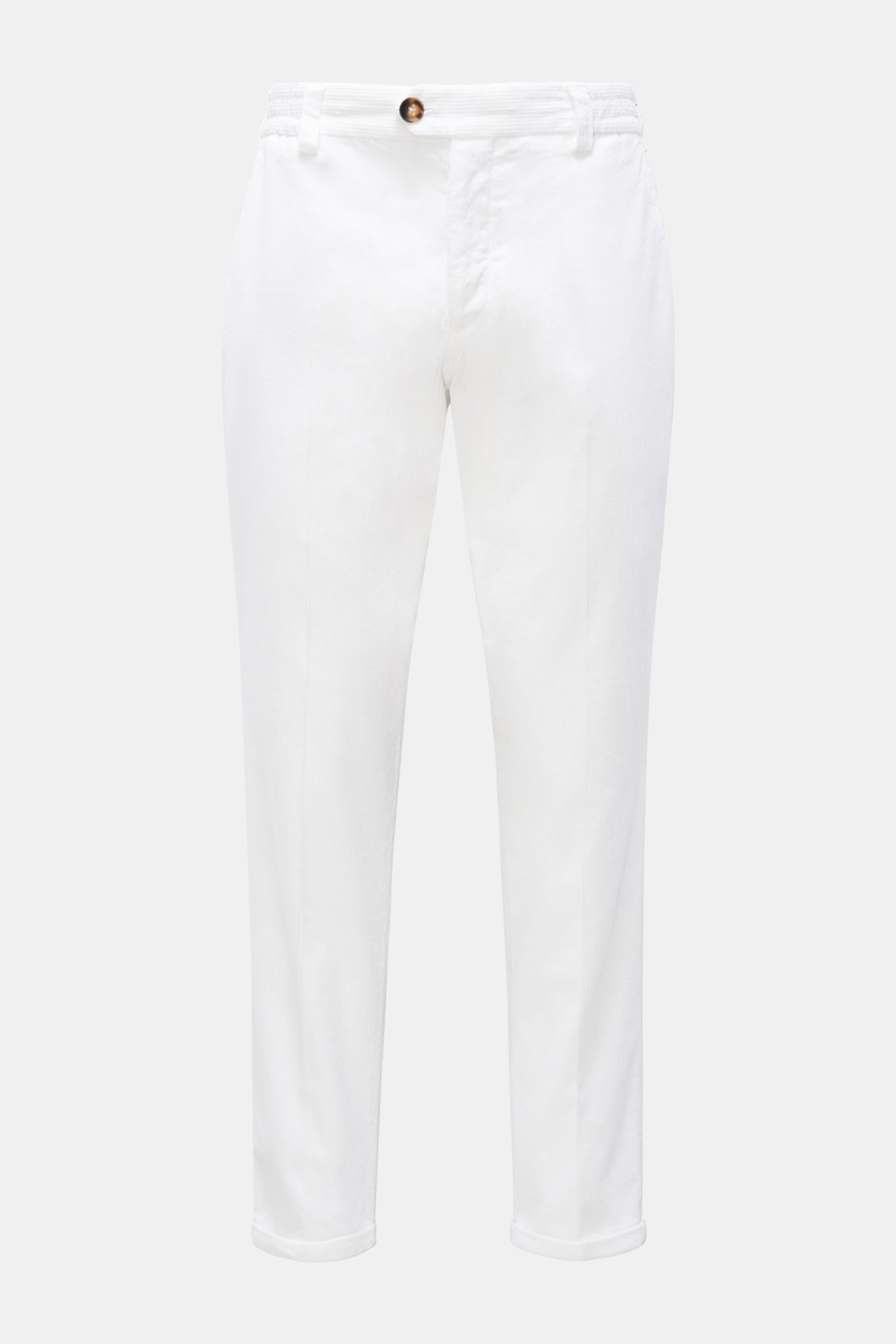 PT Torino Corduroy trousers 'Rebel Fit' white