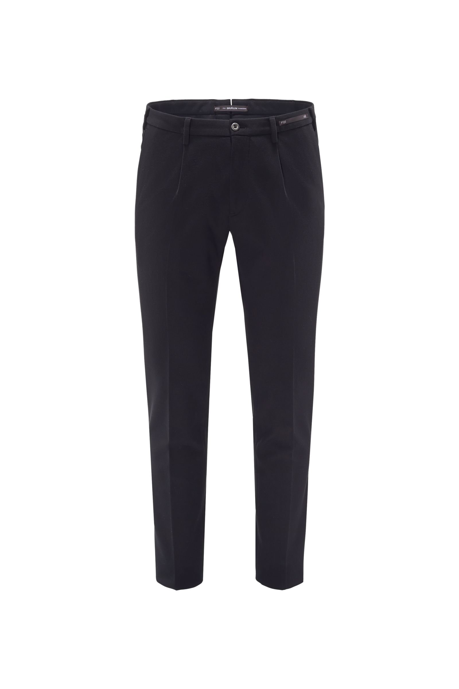 Jersey trousers 'Preppy Fit' black