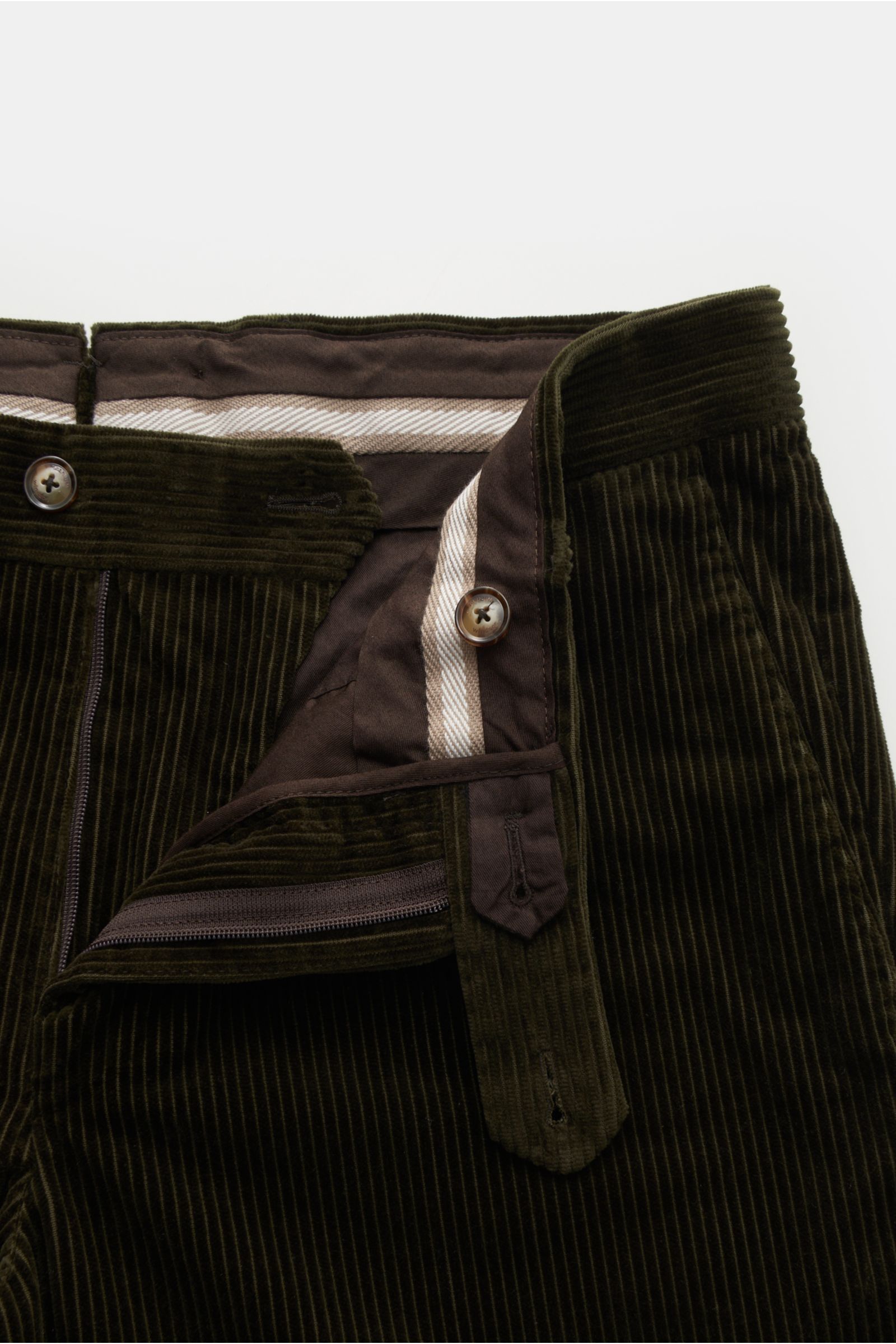 Windsor Corduroy trousers 'Santios' dark green