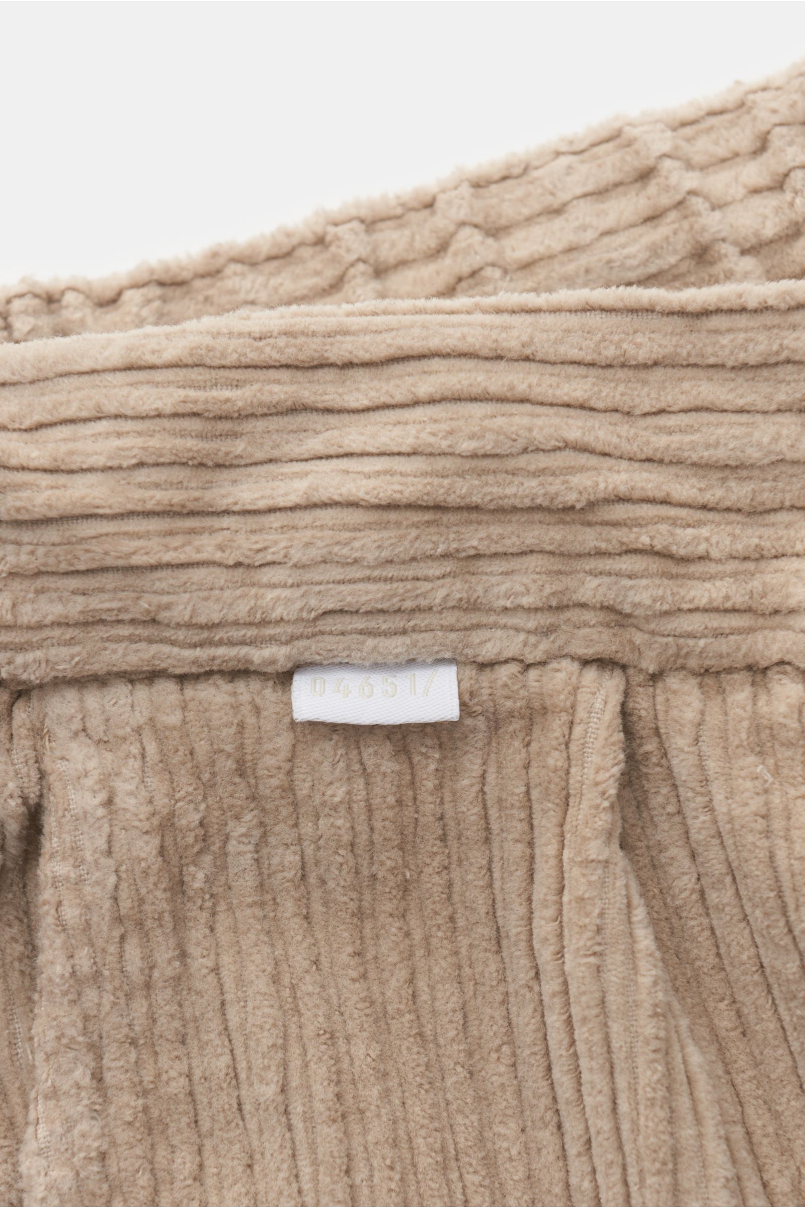 04651/ A trip in a bag Corduroy jogger pants 'Oyster' beige