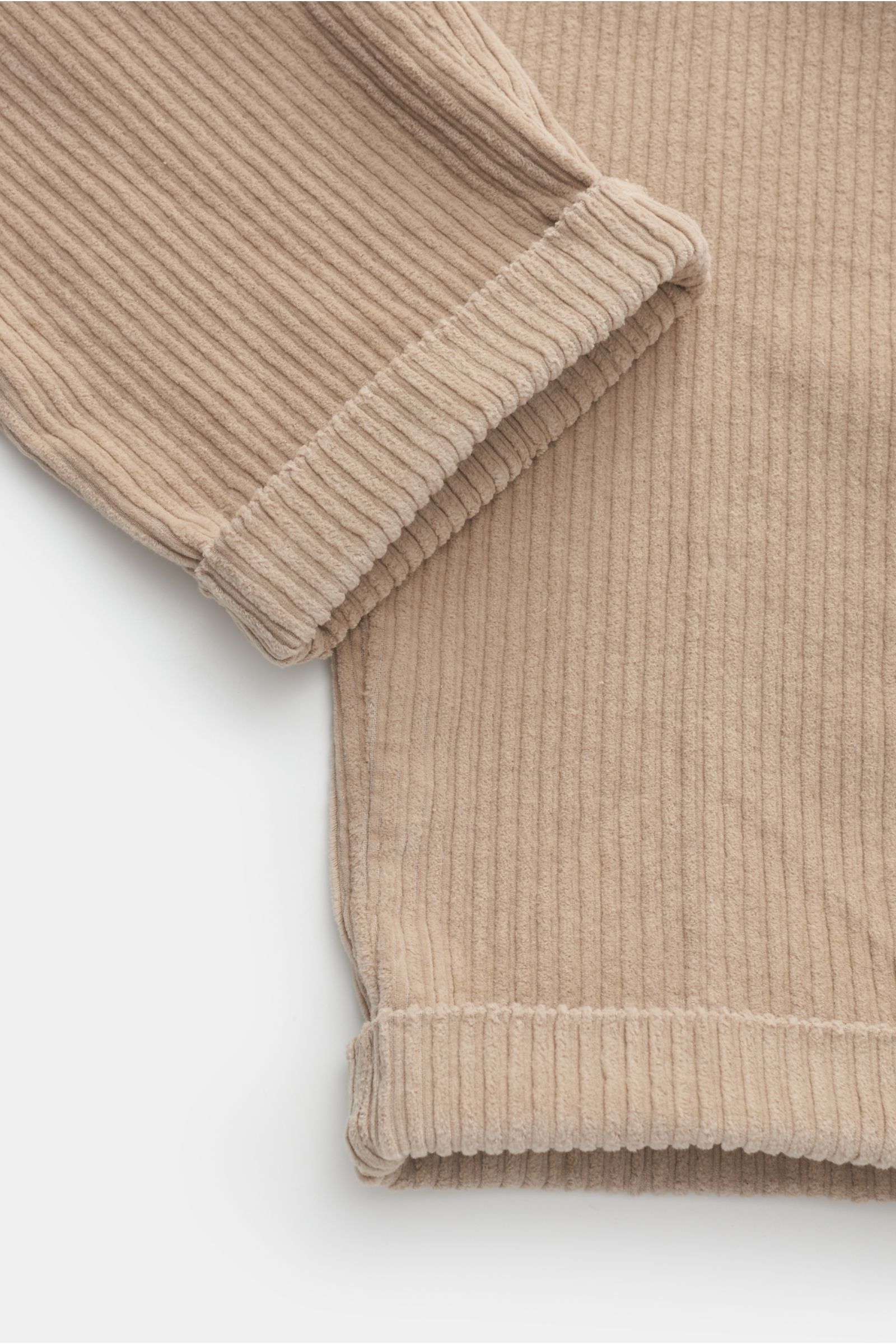 04651/ A trip in a bag Corduroy jogger pants 'Oyster' beige