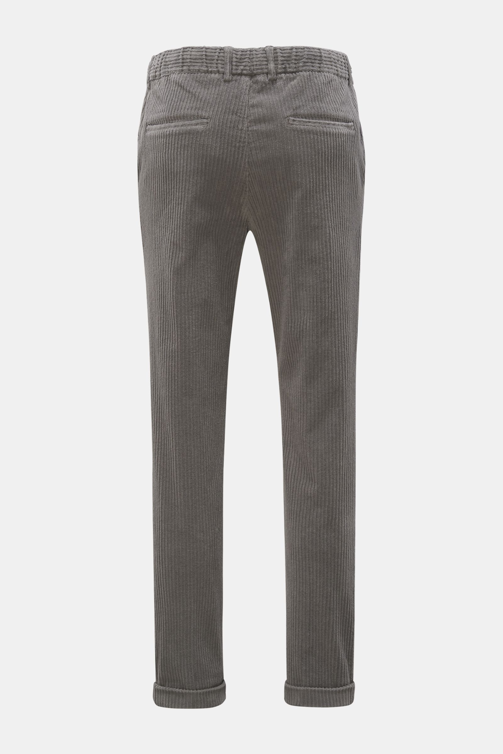 04651/ A trip in a bag Corduroy jogger pants 'Oyster' grey