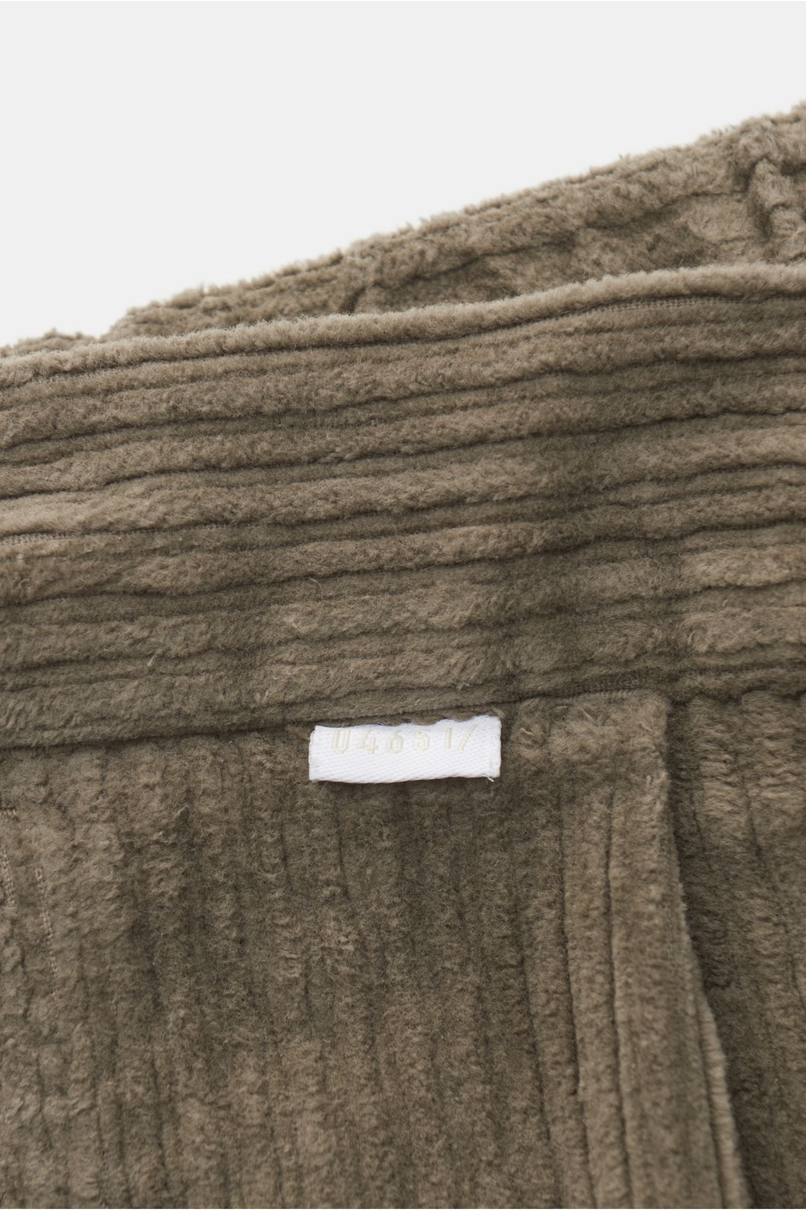 04651/ A trip in a bag Corduroy jogger pants 'Oyster' grey-green