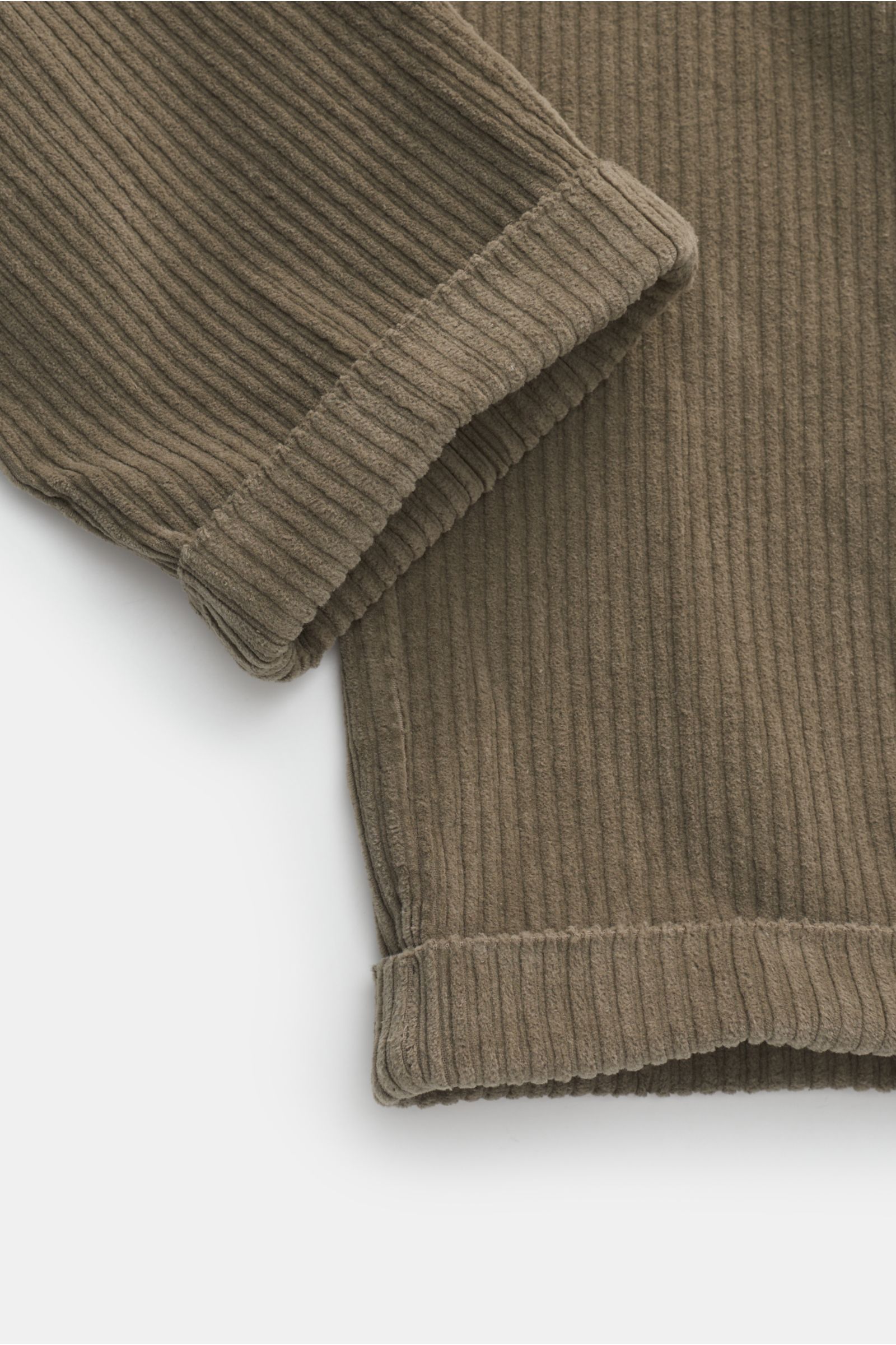 04651/ A trip in a bag Corduroy jogger pants 'Oyster' grey-green