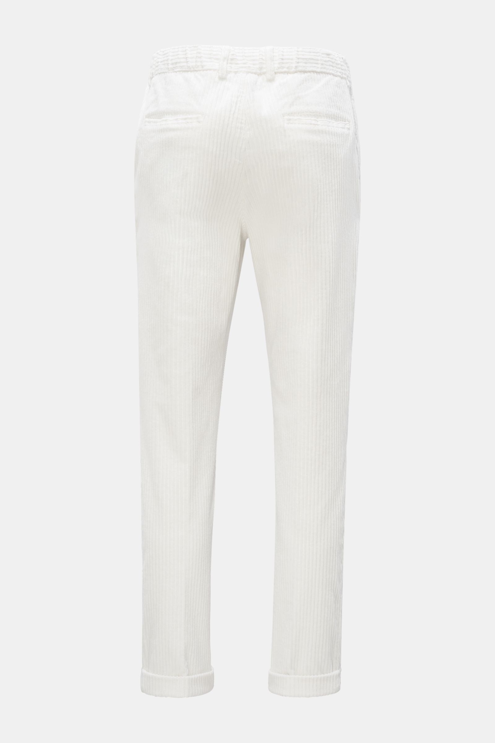 04651/ A trip in a bag Corduroy jogger pants 'Oyster' white