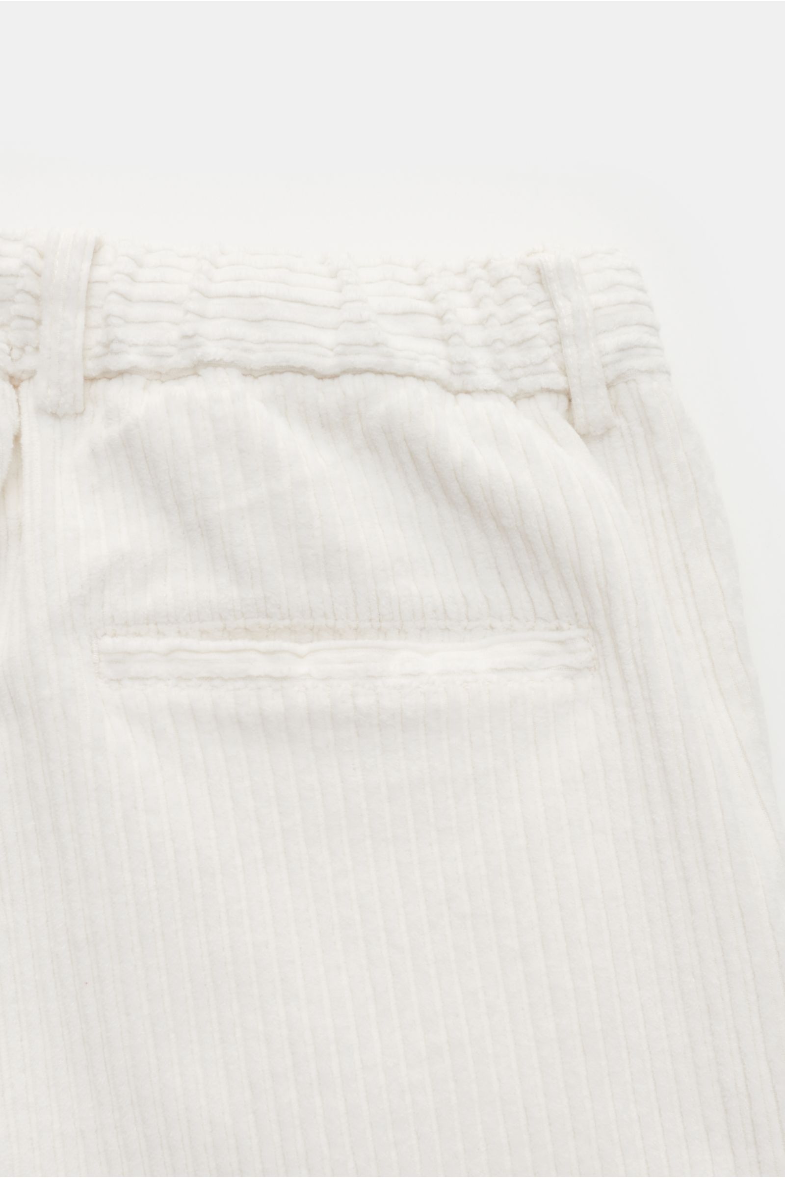 04651/ A trip in a bag Corduroy jogger pants 'Oyster' white