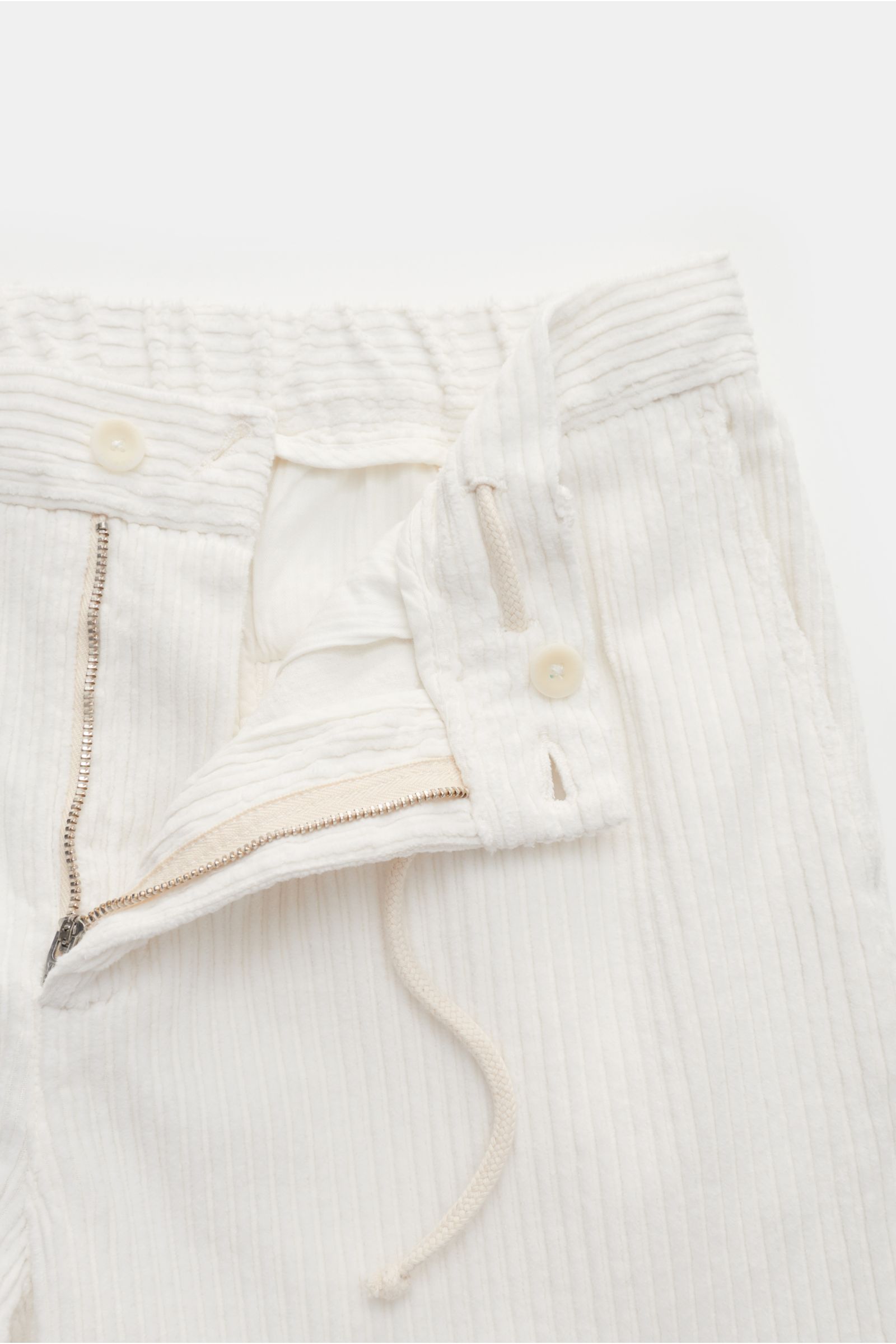 04651/ A trip in a bag Corduroy jogger pants 'Oyster' white