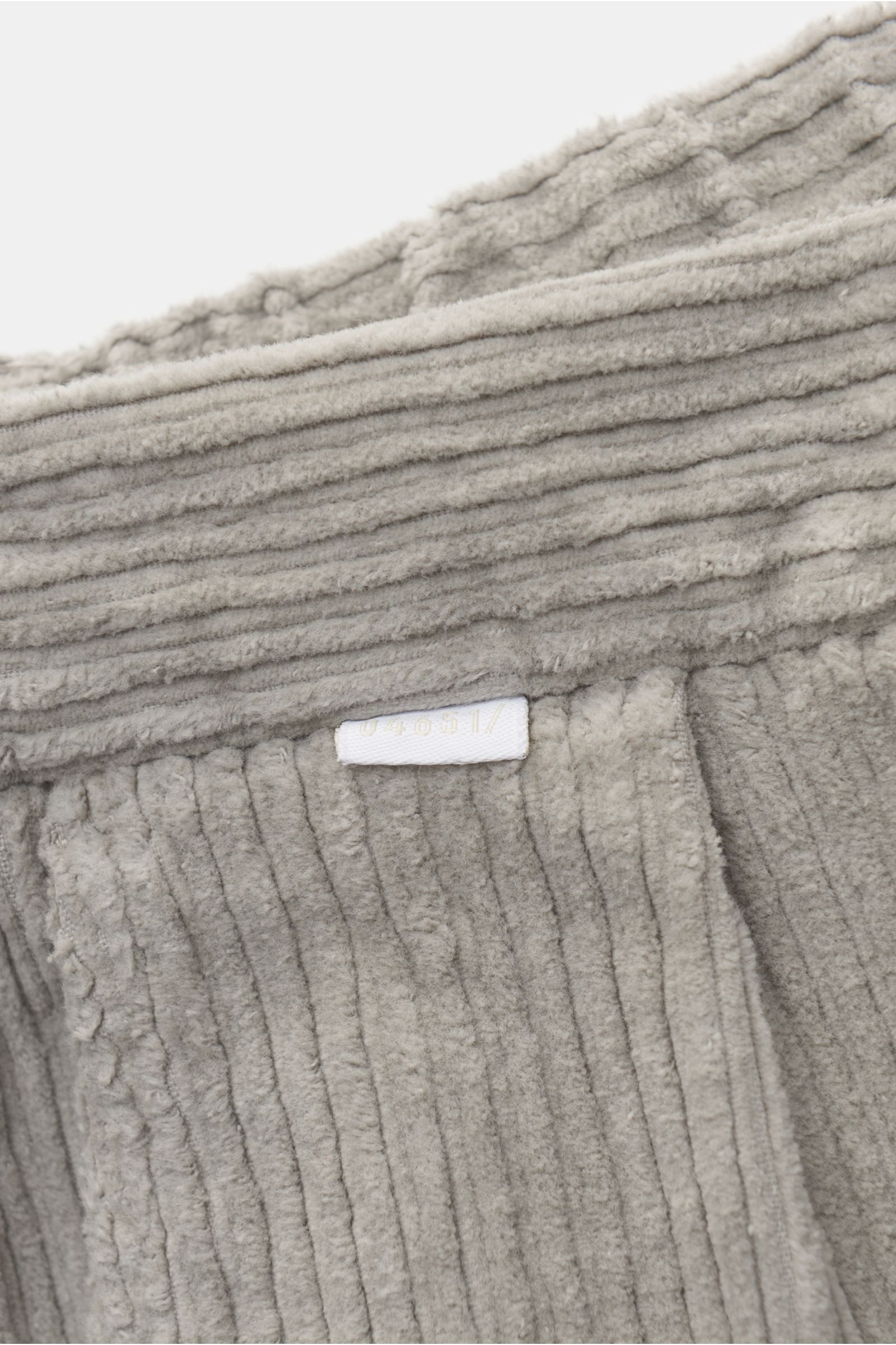 04651/ A trip in a bag Corduroy jogger pants 'Oyster' grey