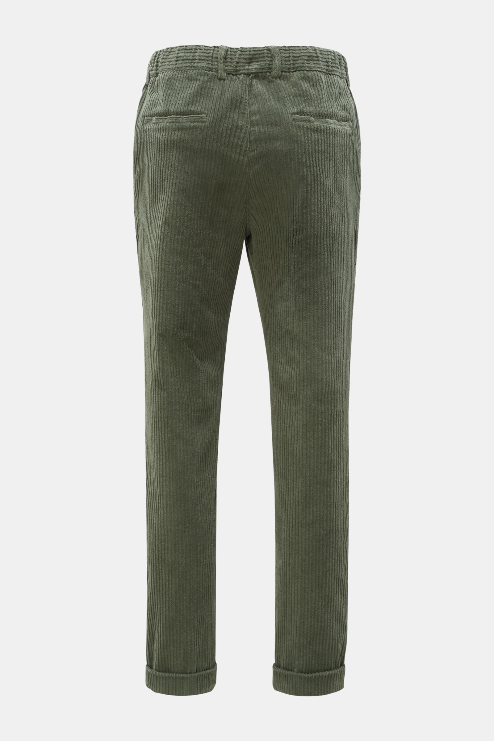 04651/ A trip in a bag Corduroy jogger pants 'Oyster' olive