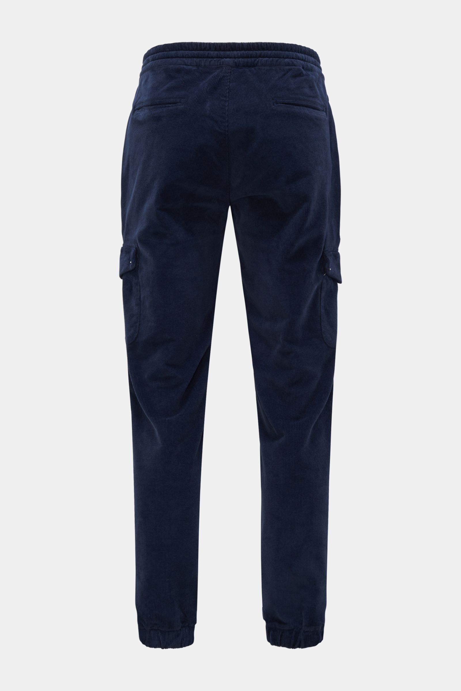 04651/ A trip in a bag Corduroy cargo jogger pants navy