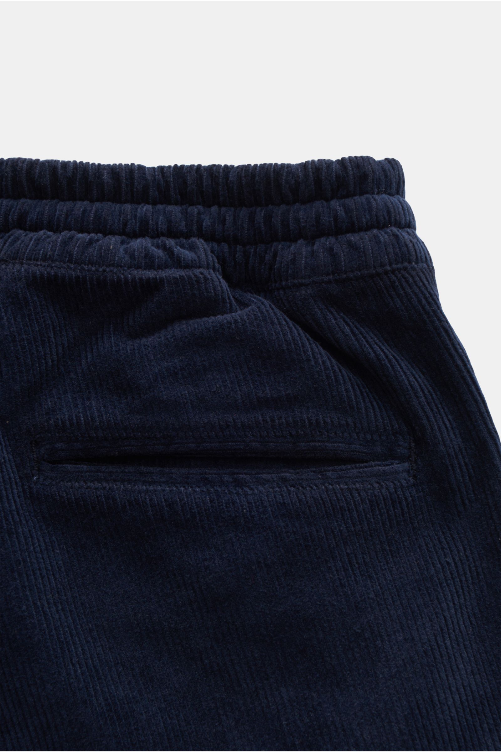04651/ A trip in a bag Corduroy cargo jogger pants navy