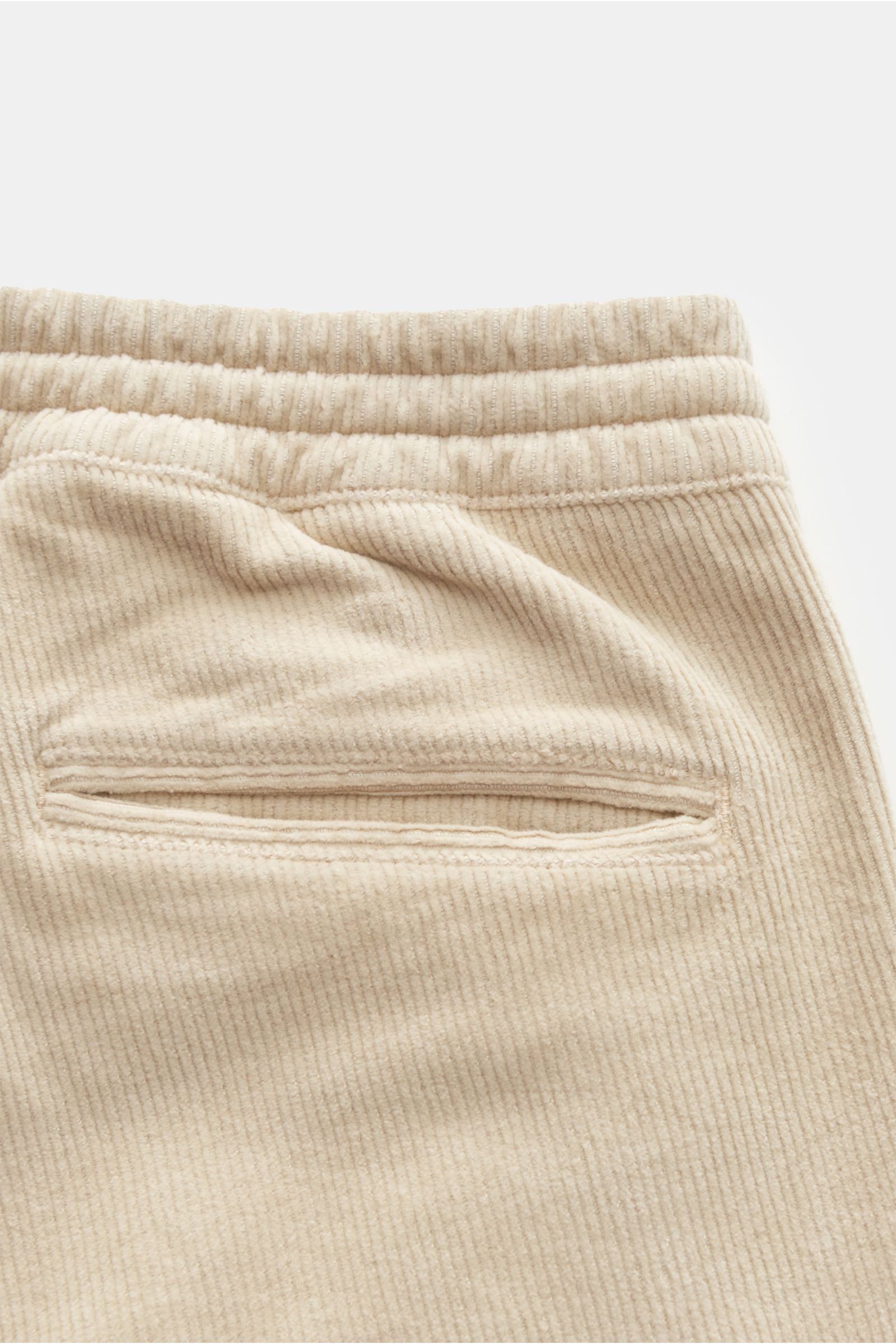 04651/ A trip in a bag Corduroy cargo jogger pants beige