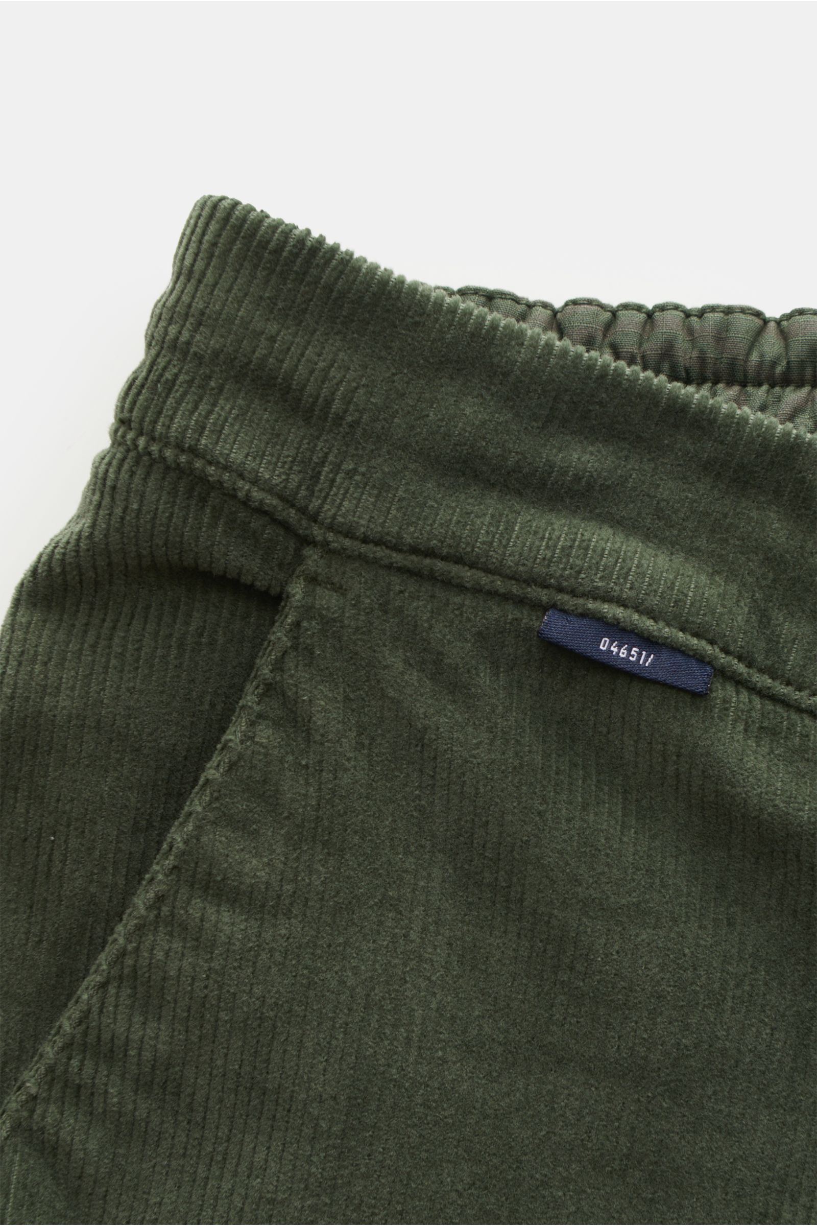 04651/ A trip in a bag Corduroy cargo jogger pants green