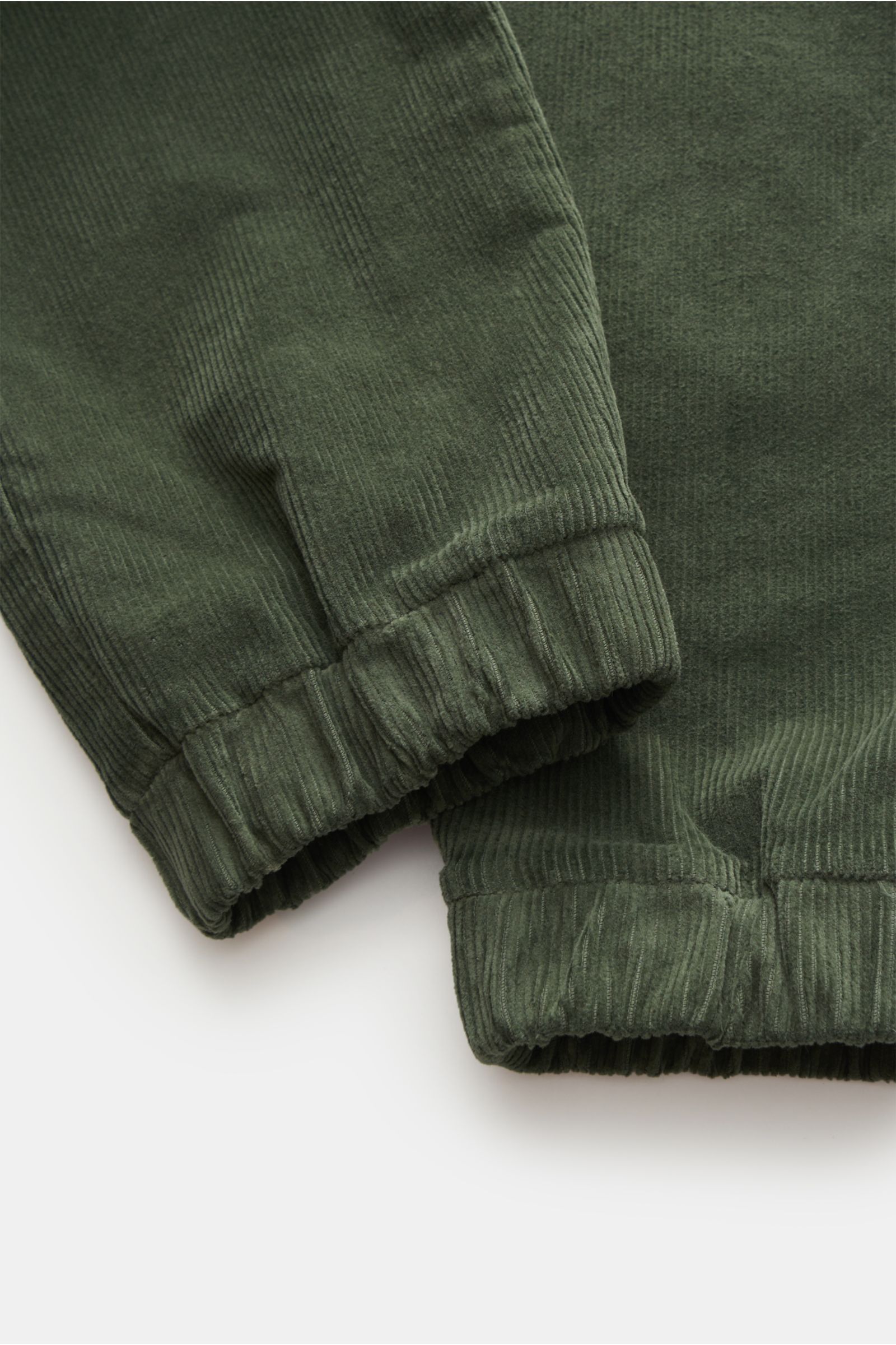 04651/ A trip in a bag Corduroy cargo jogger pants green