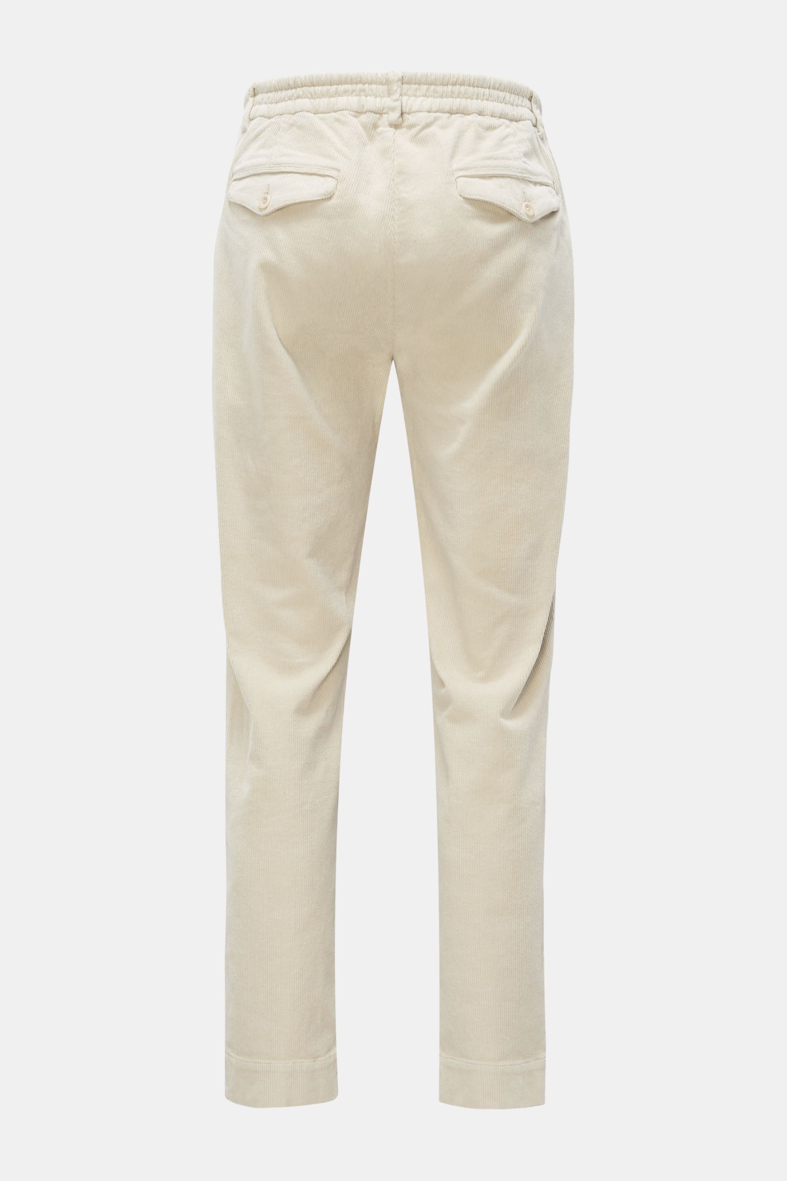 04651/ A trip in a bag Corduroy jogger pants 'Smart Pants Cord' beige