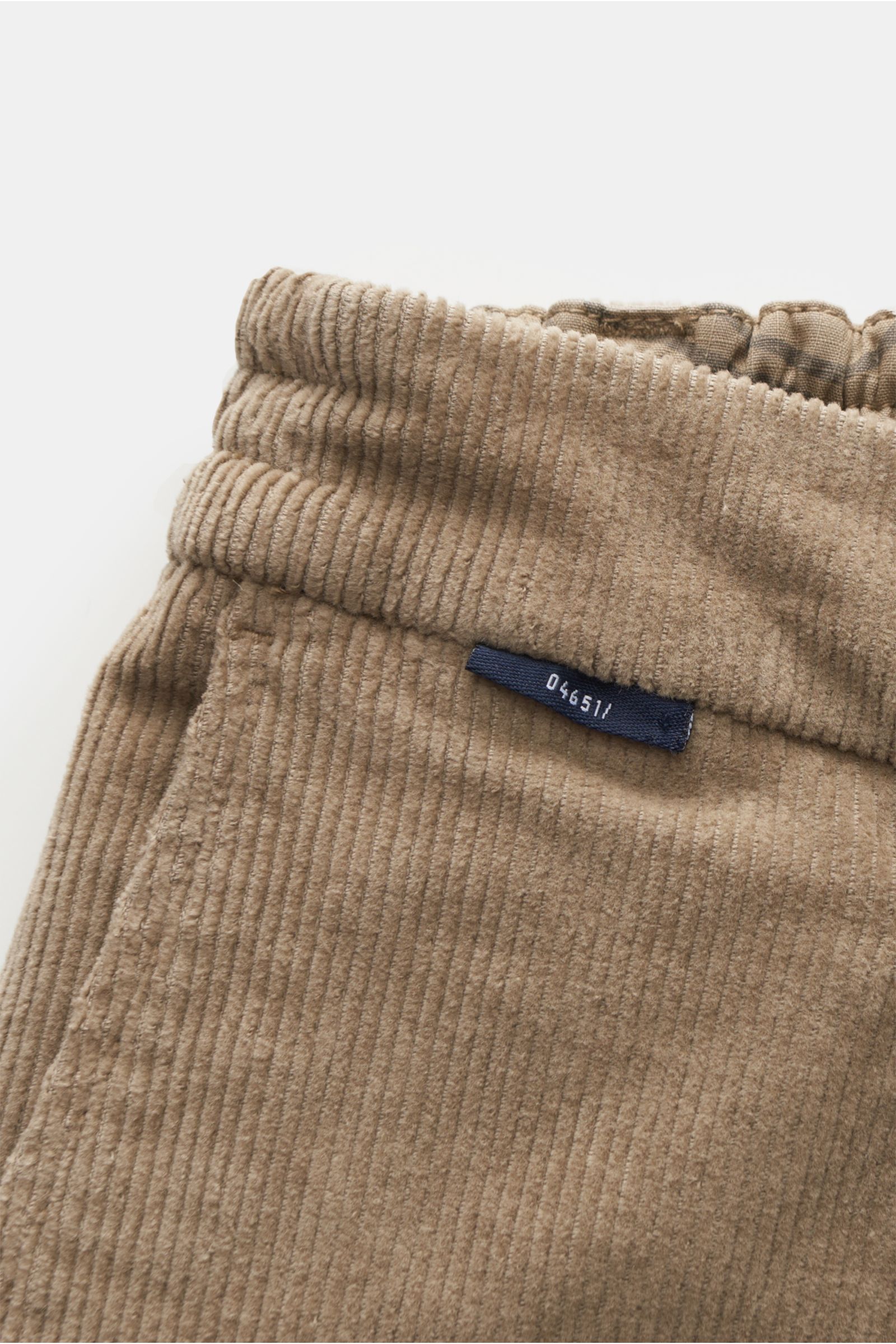 04651/ A trip in a bag Corduroy jogger pants 'Smart Pants Cord' beige