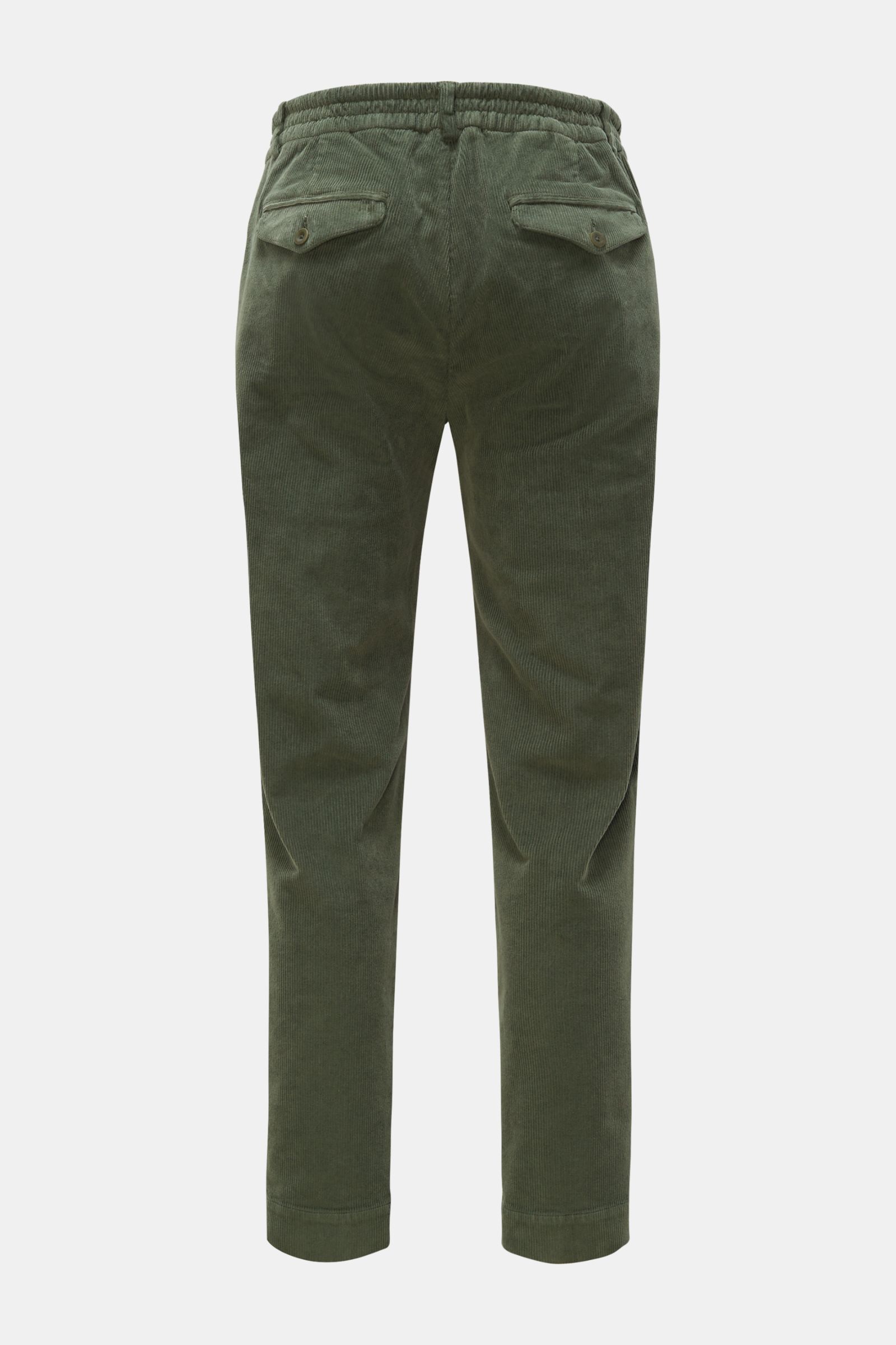 04651/ A trip in a bag Corduroy jogger pants 'Smart Pants Cord' green
