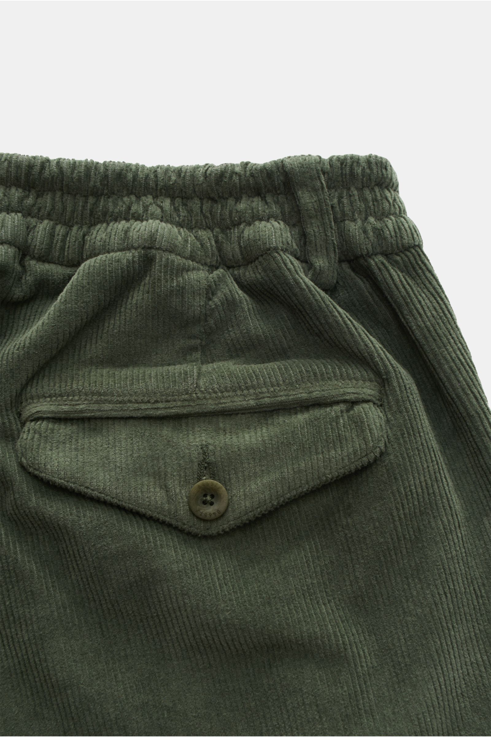 04651/ A trip in a bag Corduroy jogger pants 'Smart Pants Cord' green