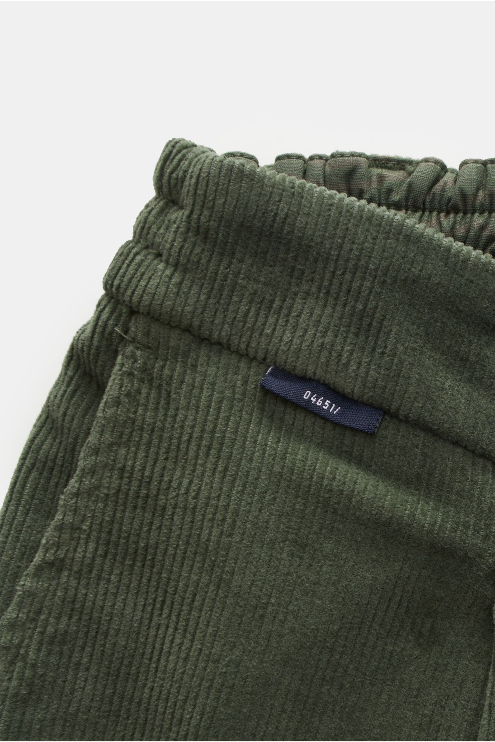 04651/ A trip in a bag Corduroy jogger pants 'Smart Pants Cord' green