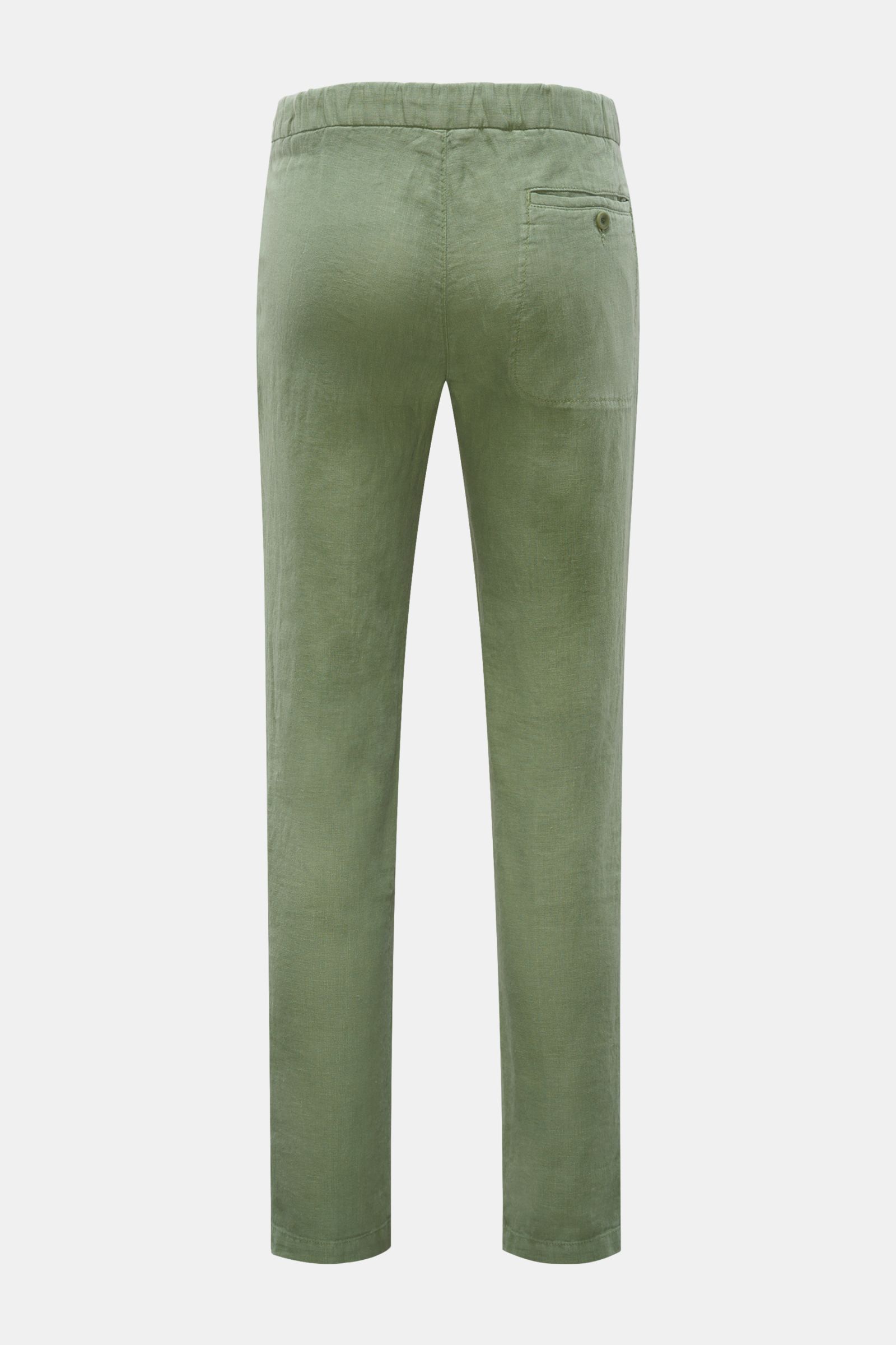 04651/ A trip in a bag Leinen-Joggpants 'Linen Pants' grün